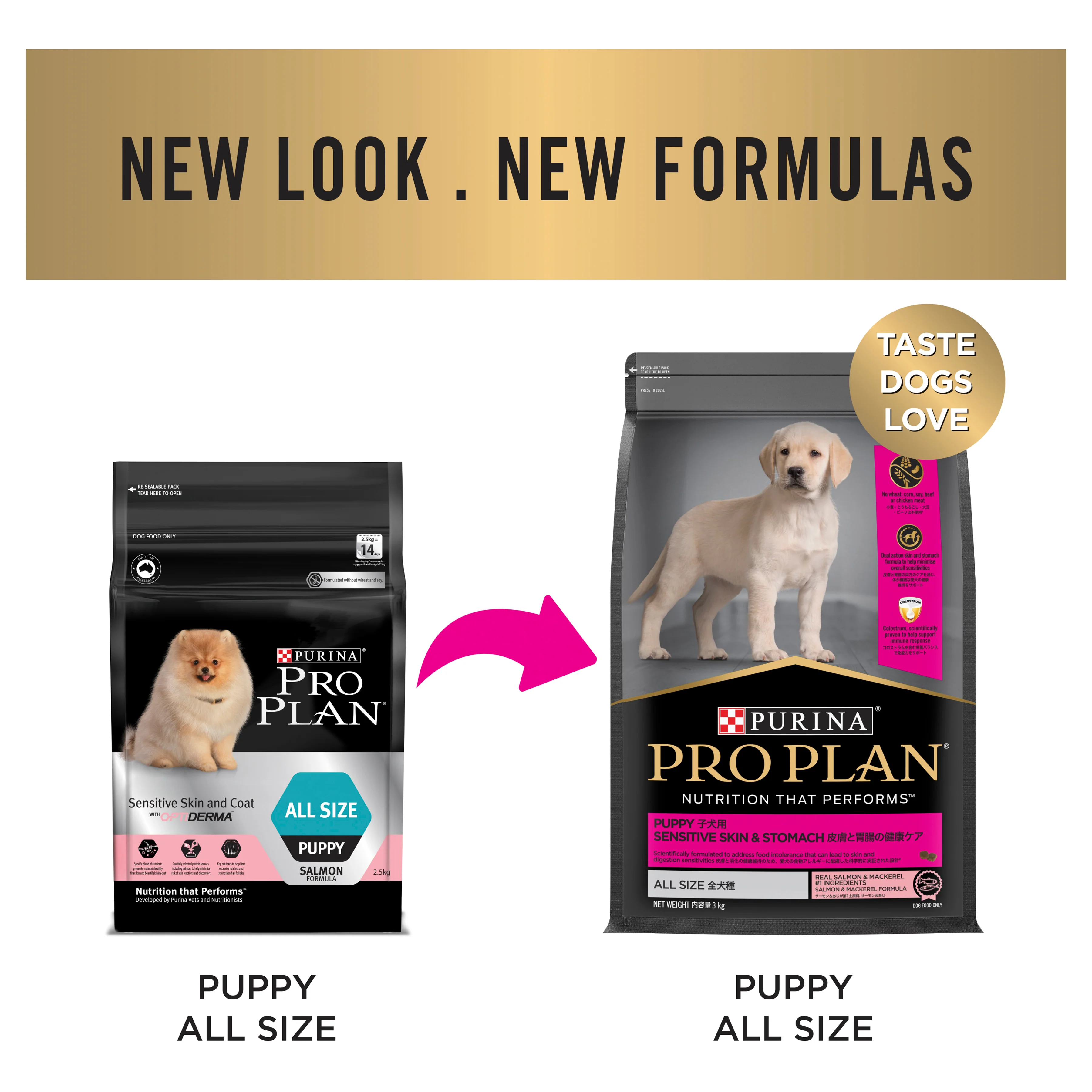 PRO PLAN Puppy Sensitive Skin & Stomach Dry Dog Food (3kg) - Image 3