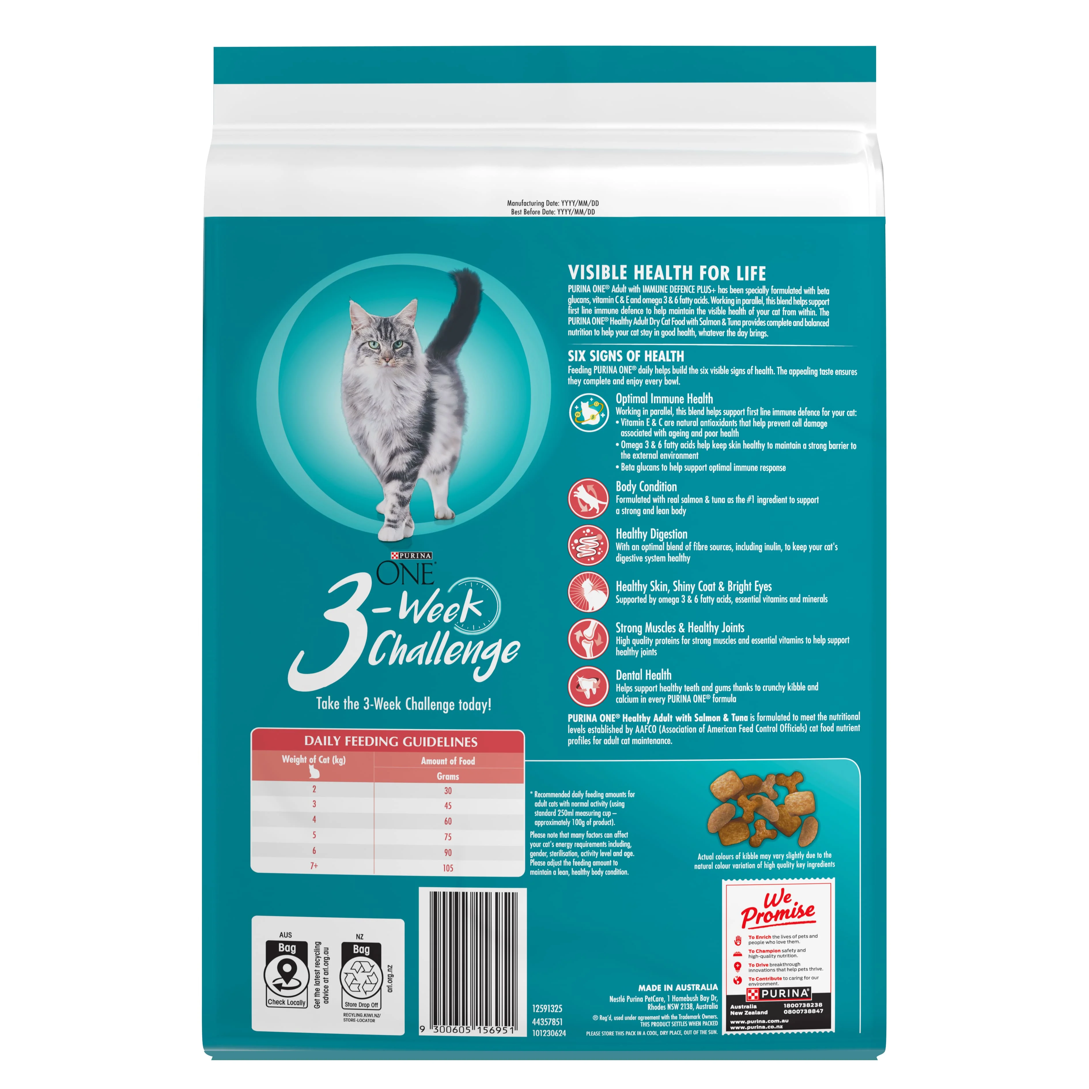 PURINA ONE Adult Dry Healthy Salmon & Tuna 6kg - Image 2