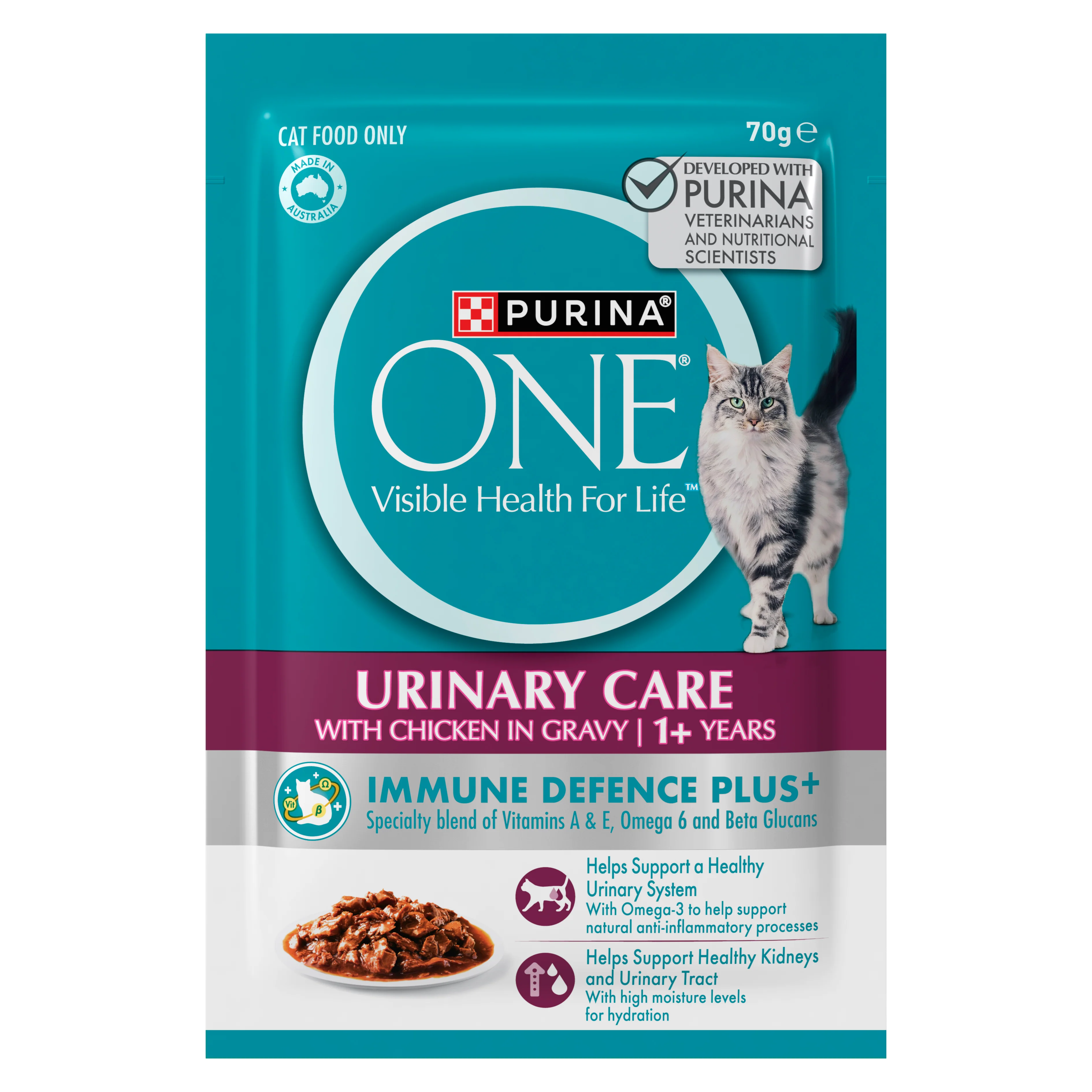 PURINA ONE Adult UTH Chicken Multipack (12x70g) - Image 5