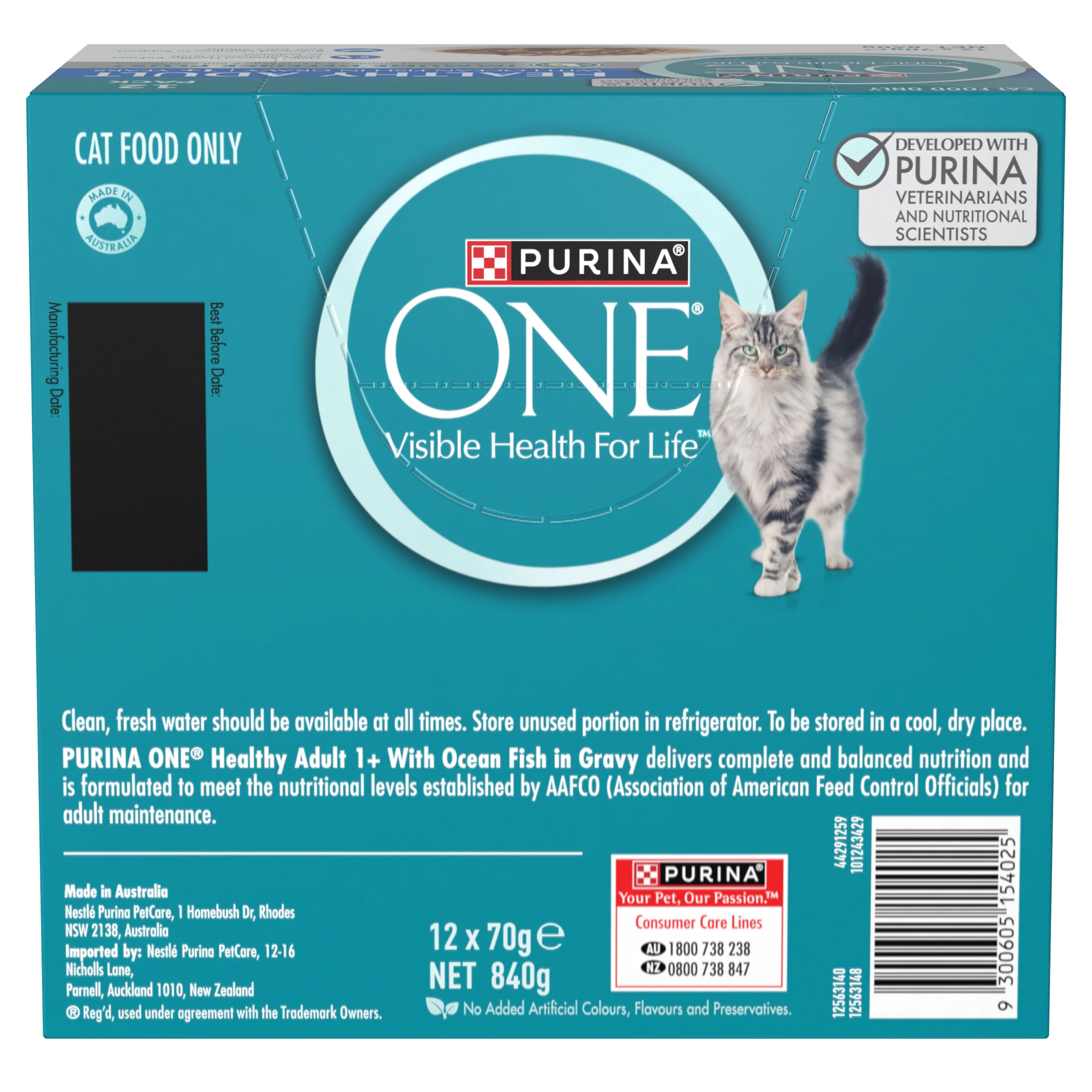 PURINA ONE Ocean Fish Multipack (12x70g) - Image 4
