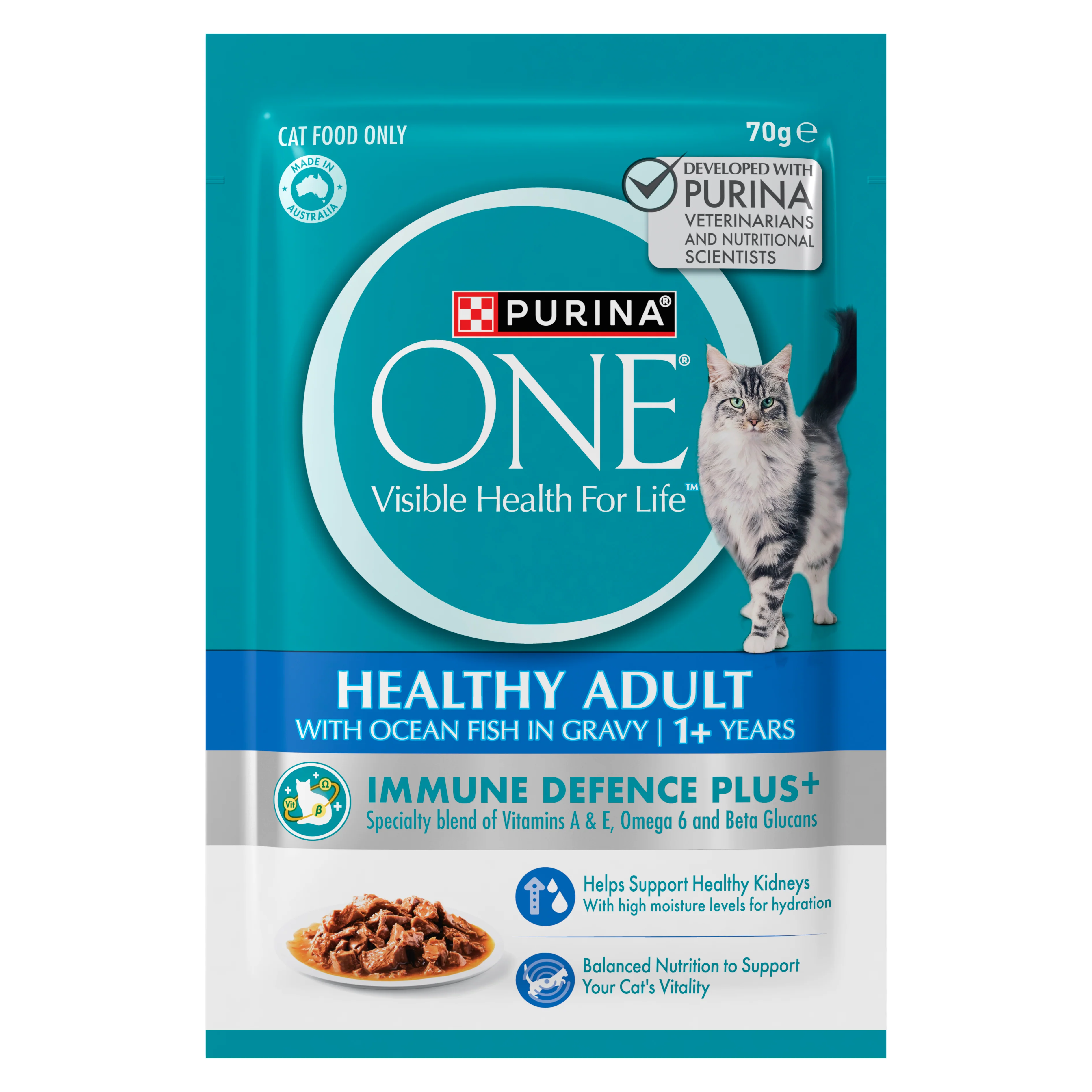 PURINA ONE Ocean Fish Multipack (12x70g) - Image 5