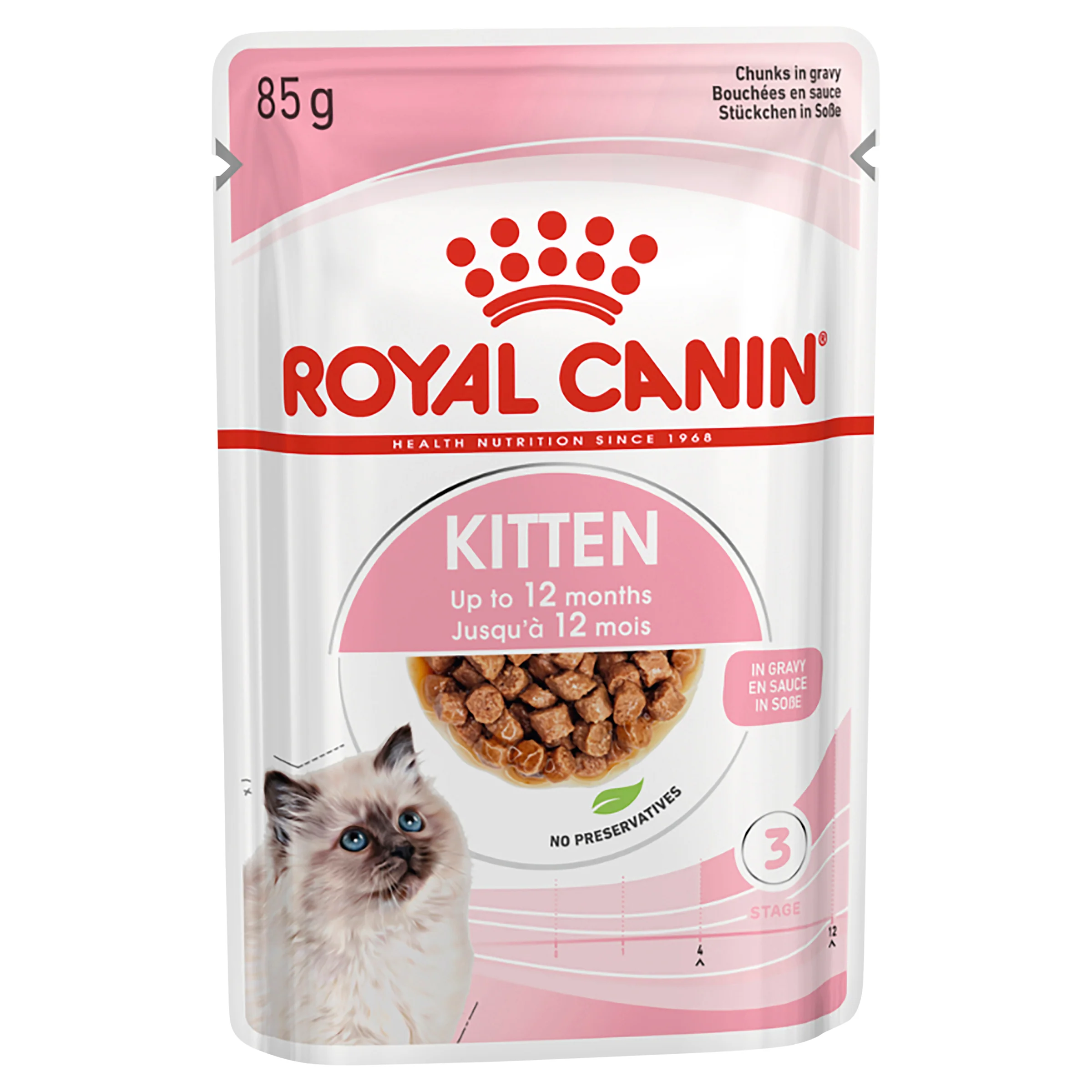 Royal Canin - Kitten in Gravy Cat Wet Food (85g x 12pk) - Image 3