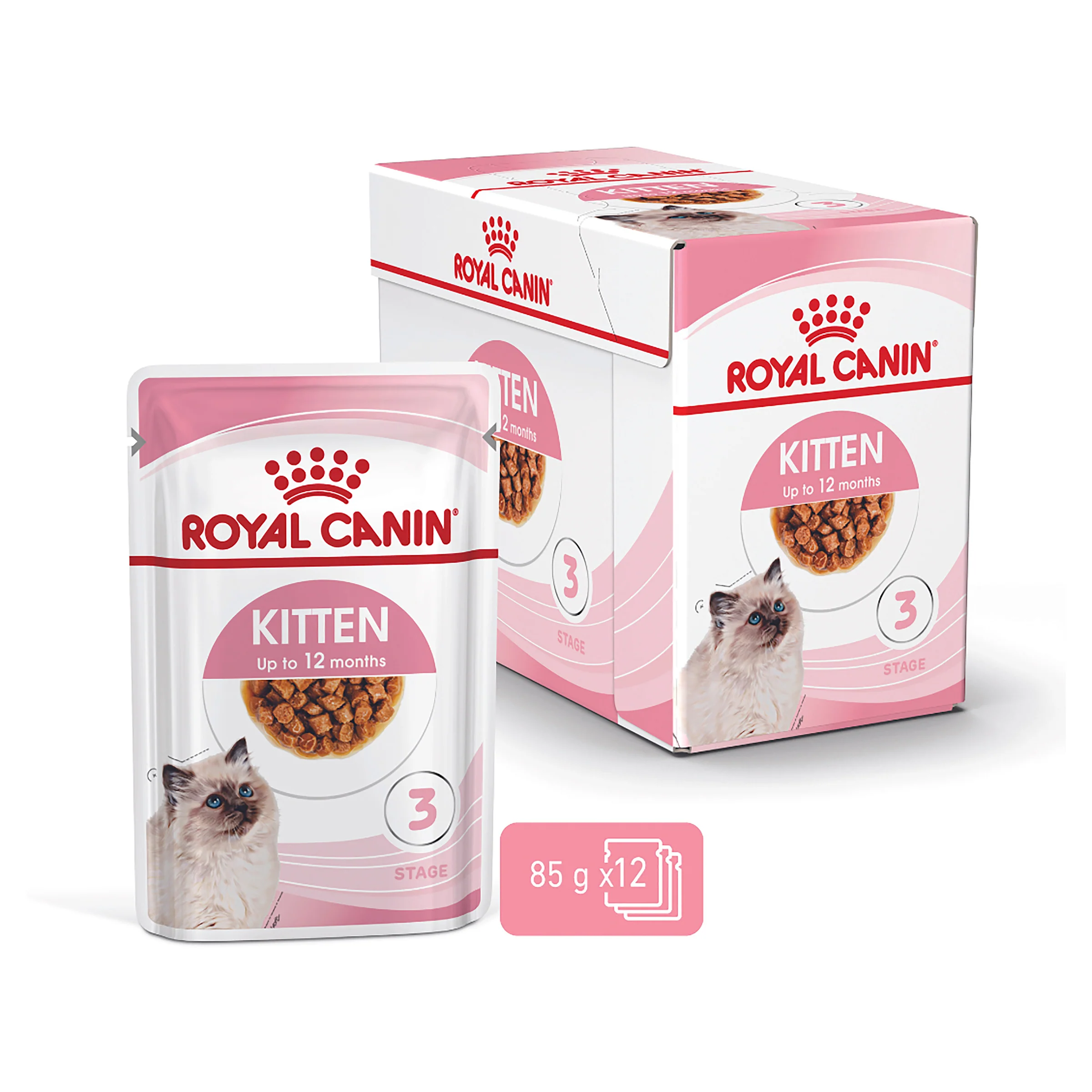 Royal Canin - Kitten in Gravy Cat Wet Food (85g x 12pk) - Image 4