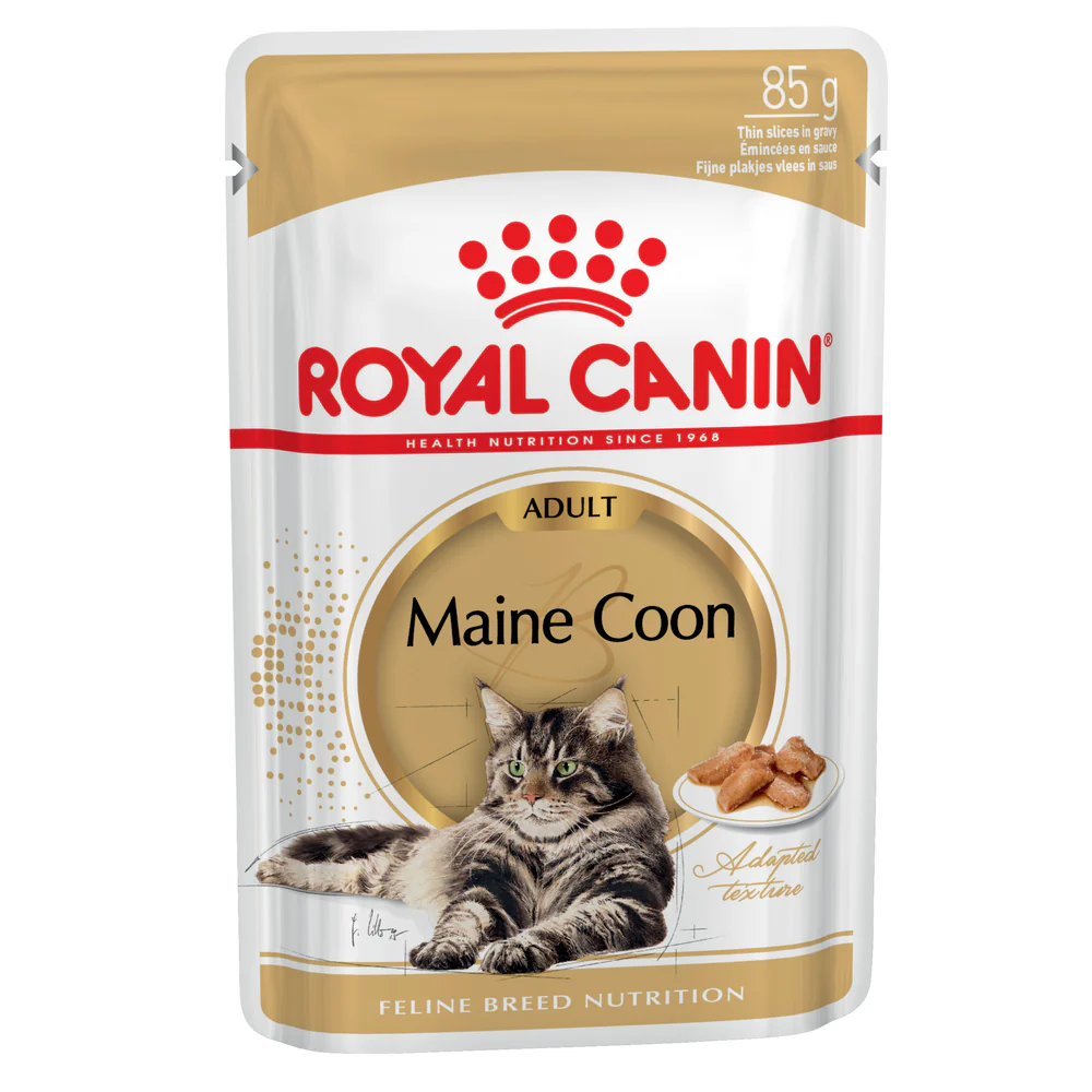 Royal Canin - Maine Coon Breed Gravy Adult Cat Wet Food (85g x 12pk) - Image 2