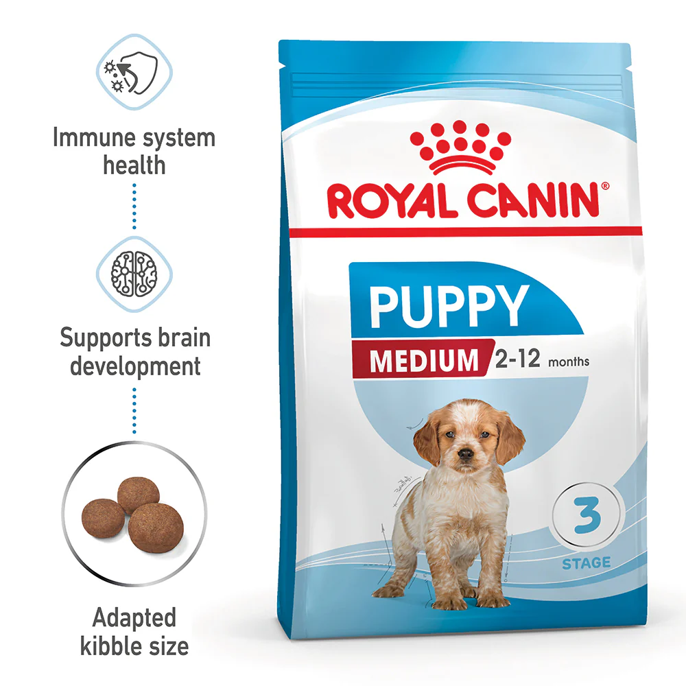 Royal Canin - Medium Puppy Dog Dry Food (4kg) - Image 3