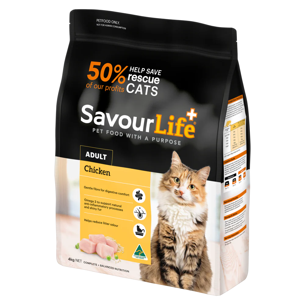 SavourLife Adult Cat Chicken Dry Food (4kg) - Image 3