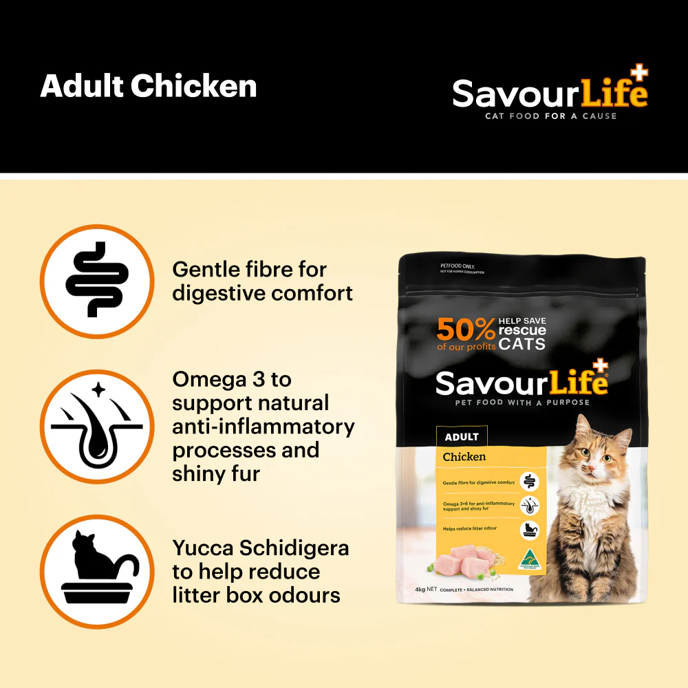 SavourLife Adult Cat Chicken Dry Food (4kg) - Image 6