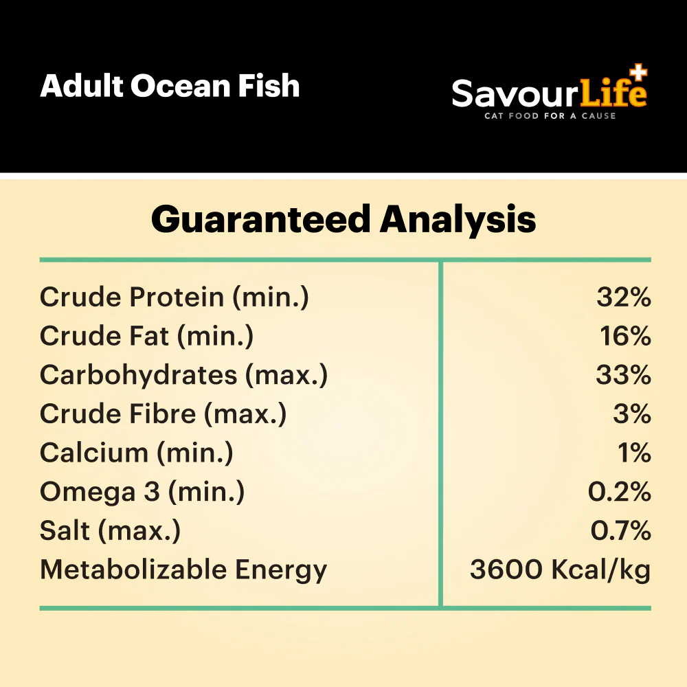 SavourLife Adult Cat Ocean Fish Dry Food (2kg) - Image 10