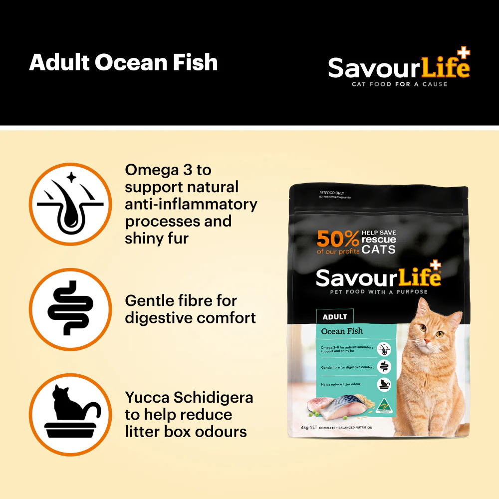 SavourLife Adult Cat Ocean Fish Dry Food (2kg) - Image 6