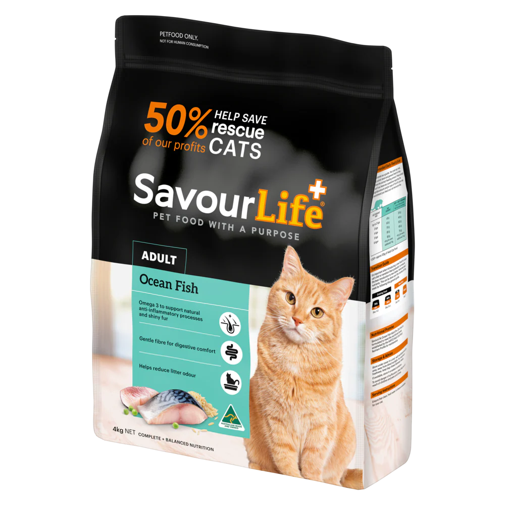 SavourLife Adult Cat Ocean Fish Dry Food (4kg) - Image 3