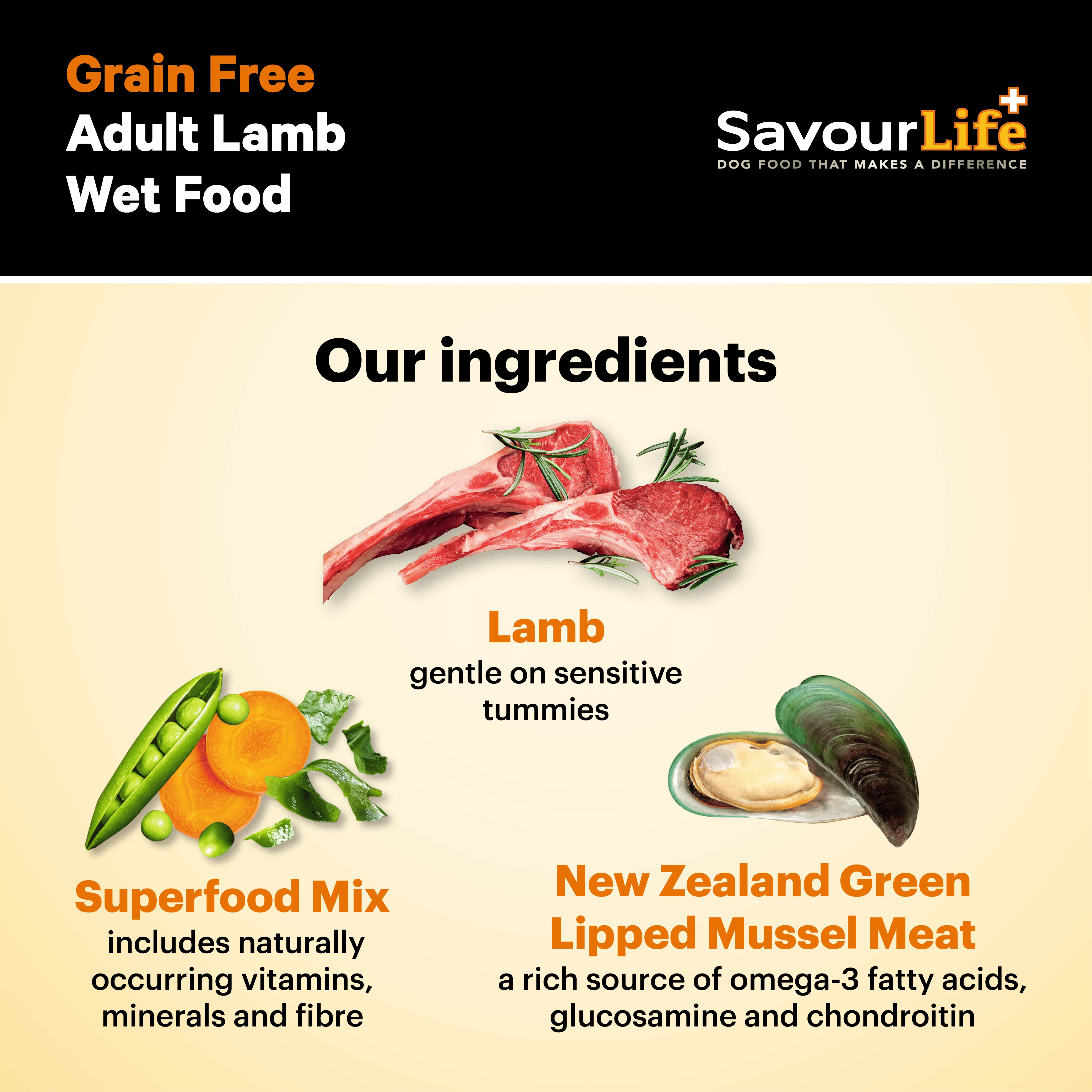 SavourLife Grain Free Adult Lamb 375g - Image 5