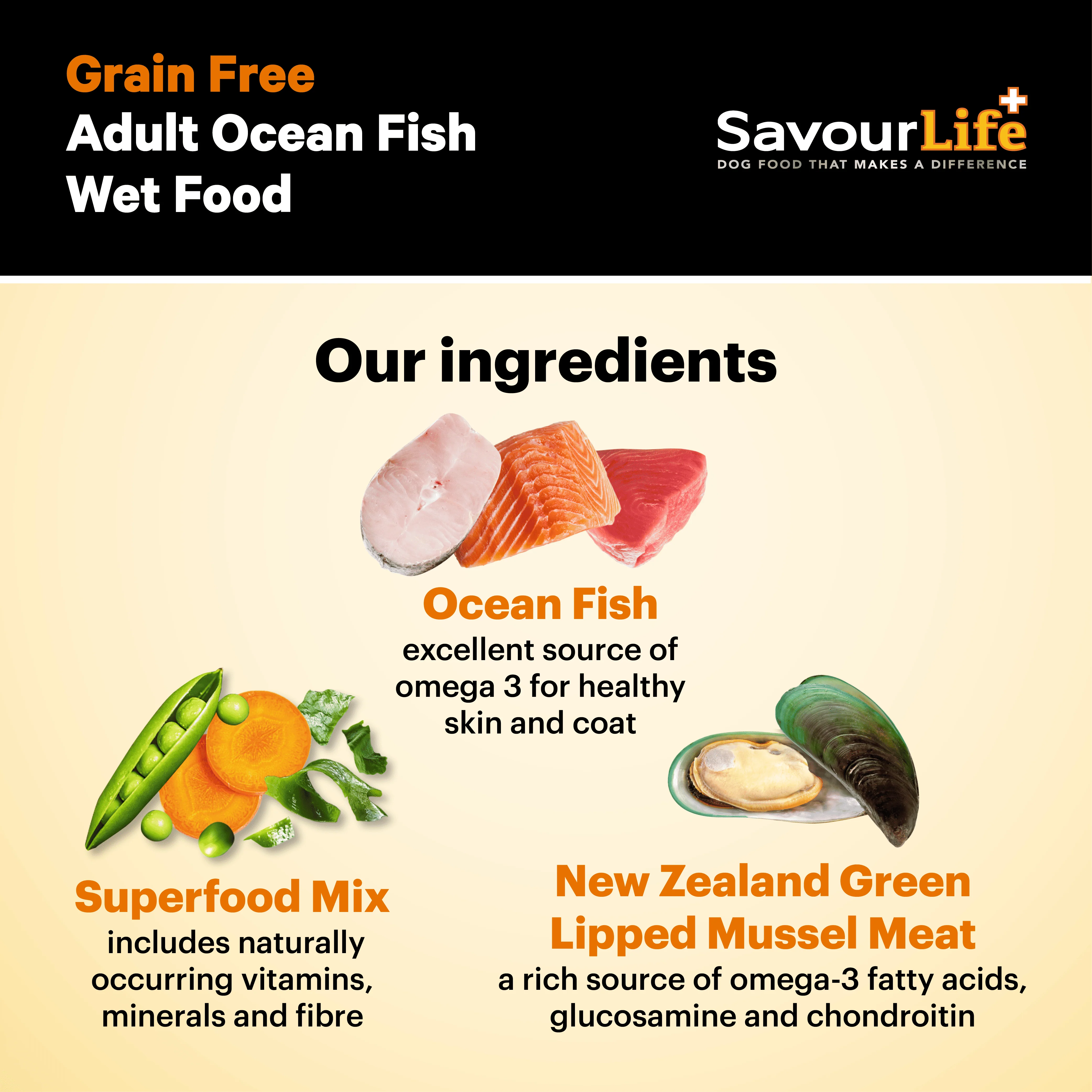 SavourLife Grain Free Adult Ocean Fish 375g - Image 5