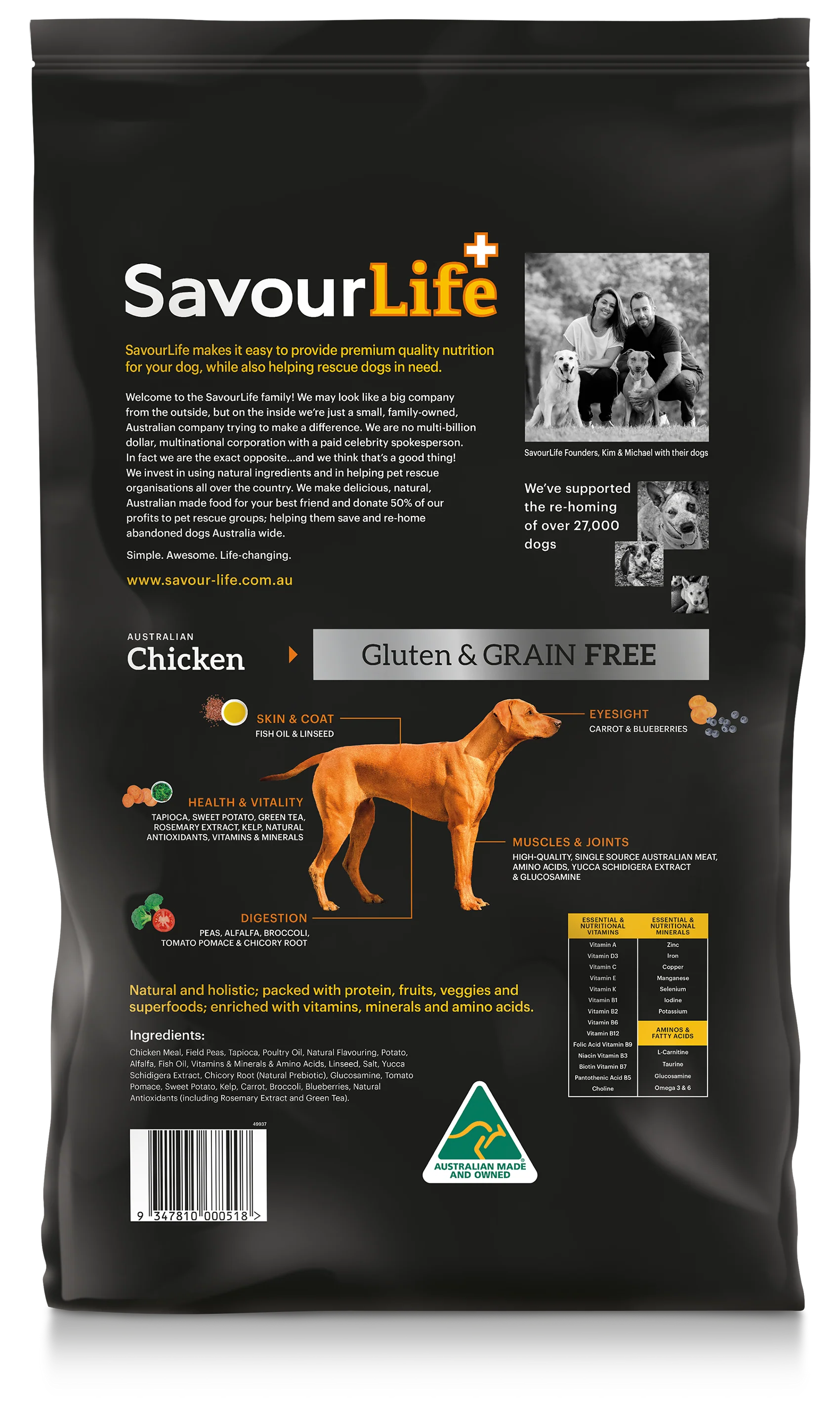 SavourLife - Grain Free Chicken Dog Dry Food (10kg) - Image 2