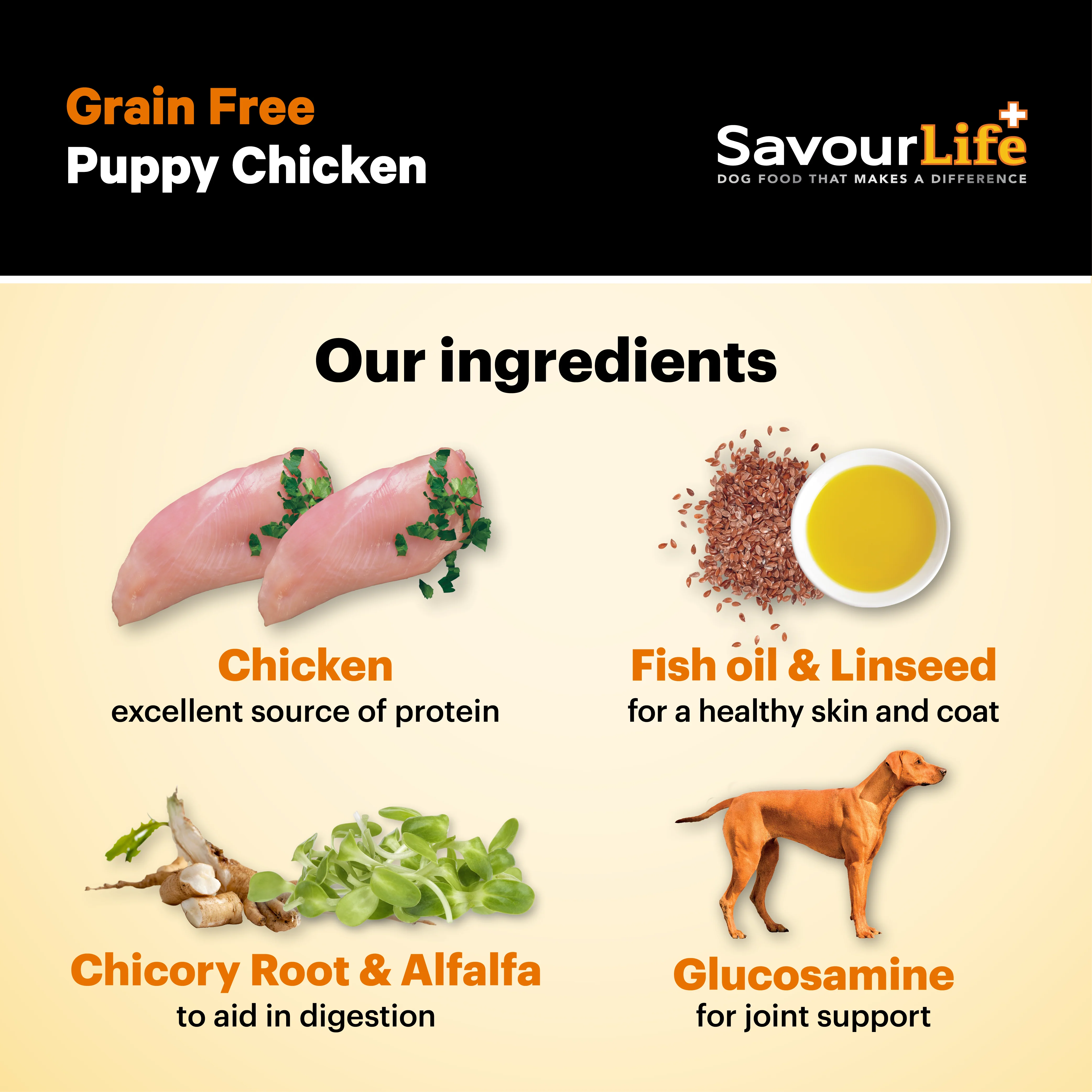 SavourLife - Grain Free Chicken Puppy Dry Food (2.5kg) - Image 5