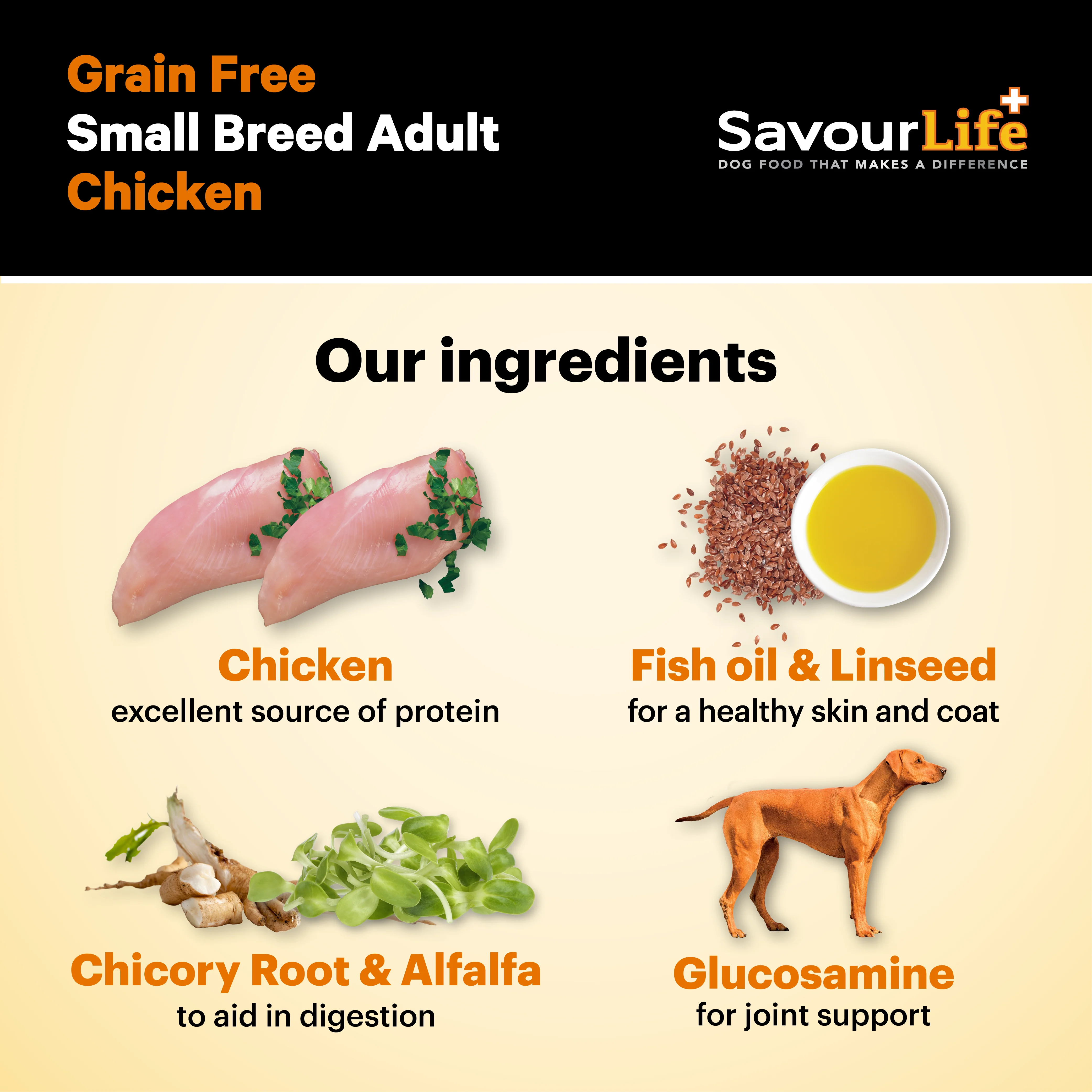 SavourLife - Grain Free Chicken Small Breed Dog Dry Food (2.5kg) - Image 5