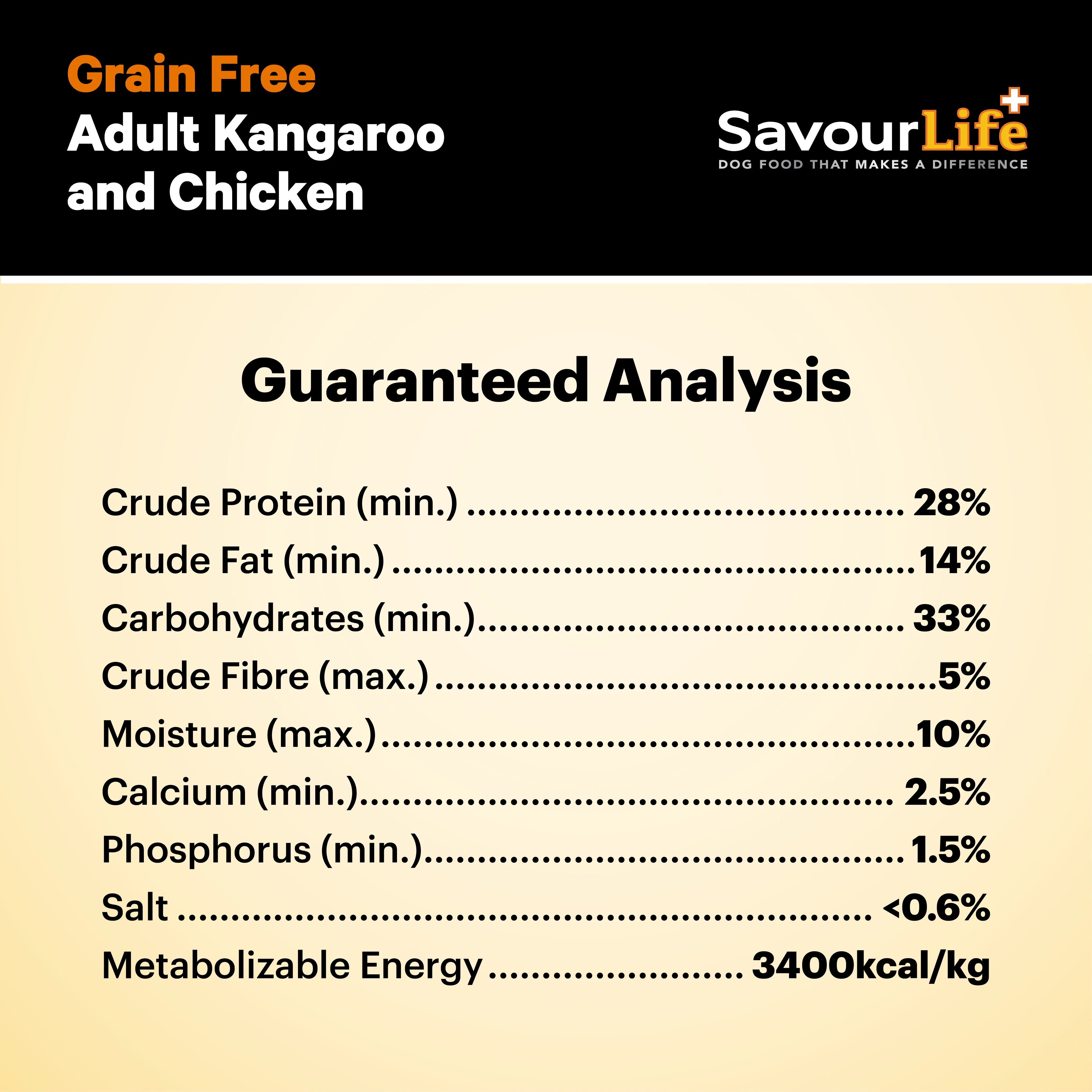 SavourLife - Grain Free Kangaroo & Chicken Dog Dry Food (2.5kg) - Image 7