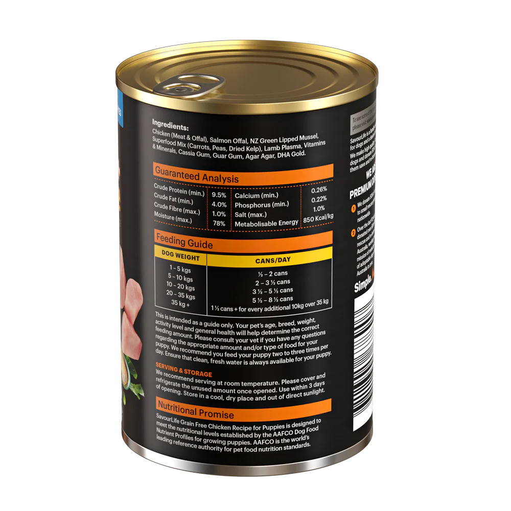 SavourLife Grain Free Puppy Chicken 375g - Image 3