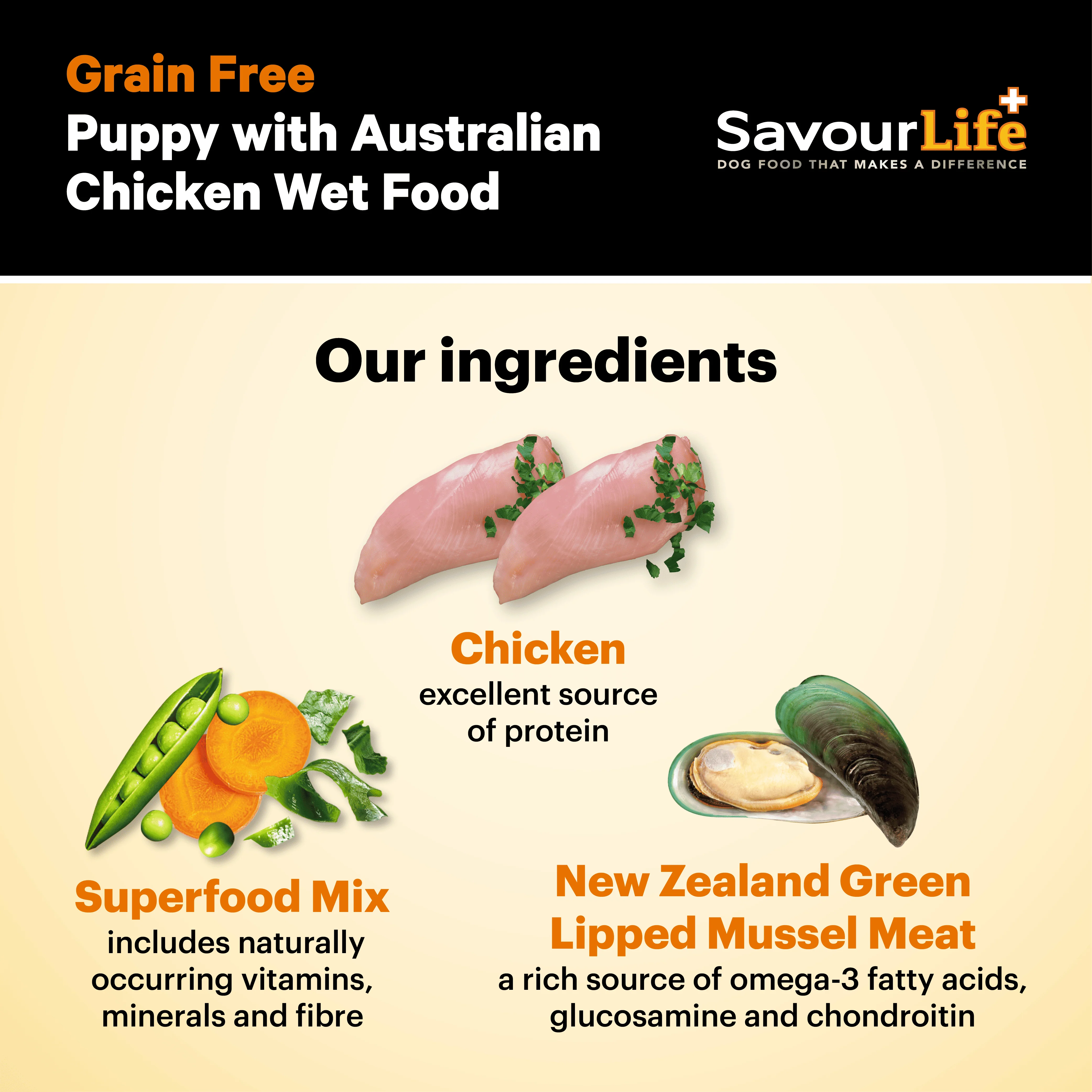 SavourLife Grain Free Puppy Chicken 375g - Image 5