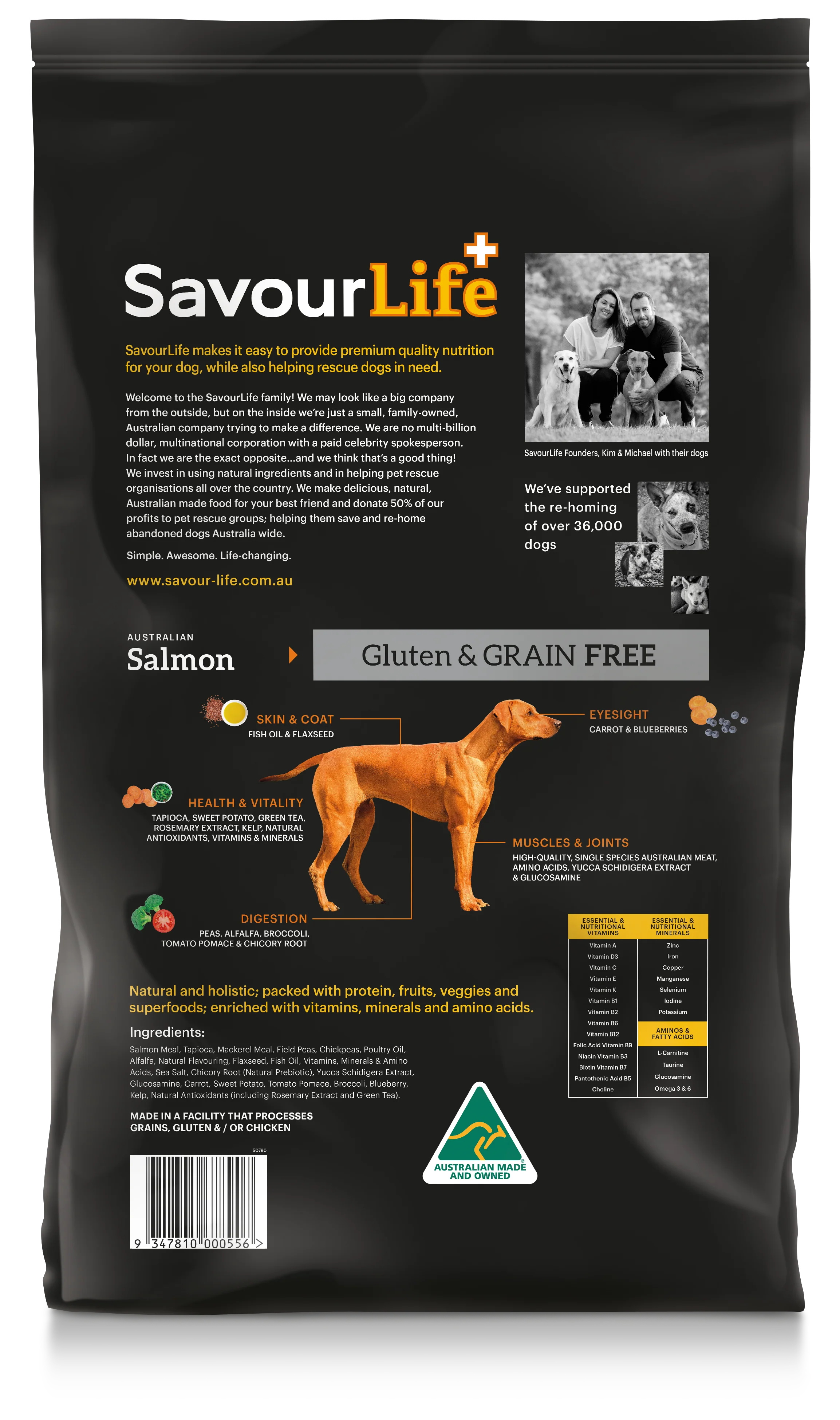 SavourLife - Grain Free Salmon Dog Dry Food (10kg) - Image 2