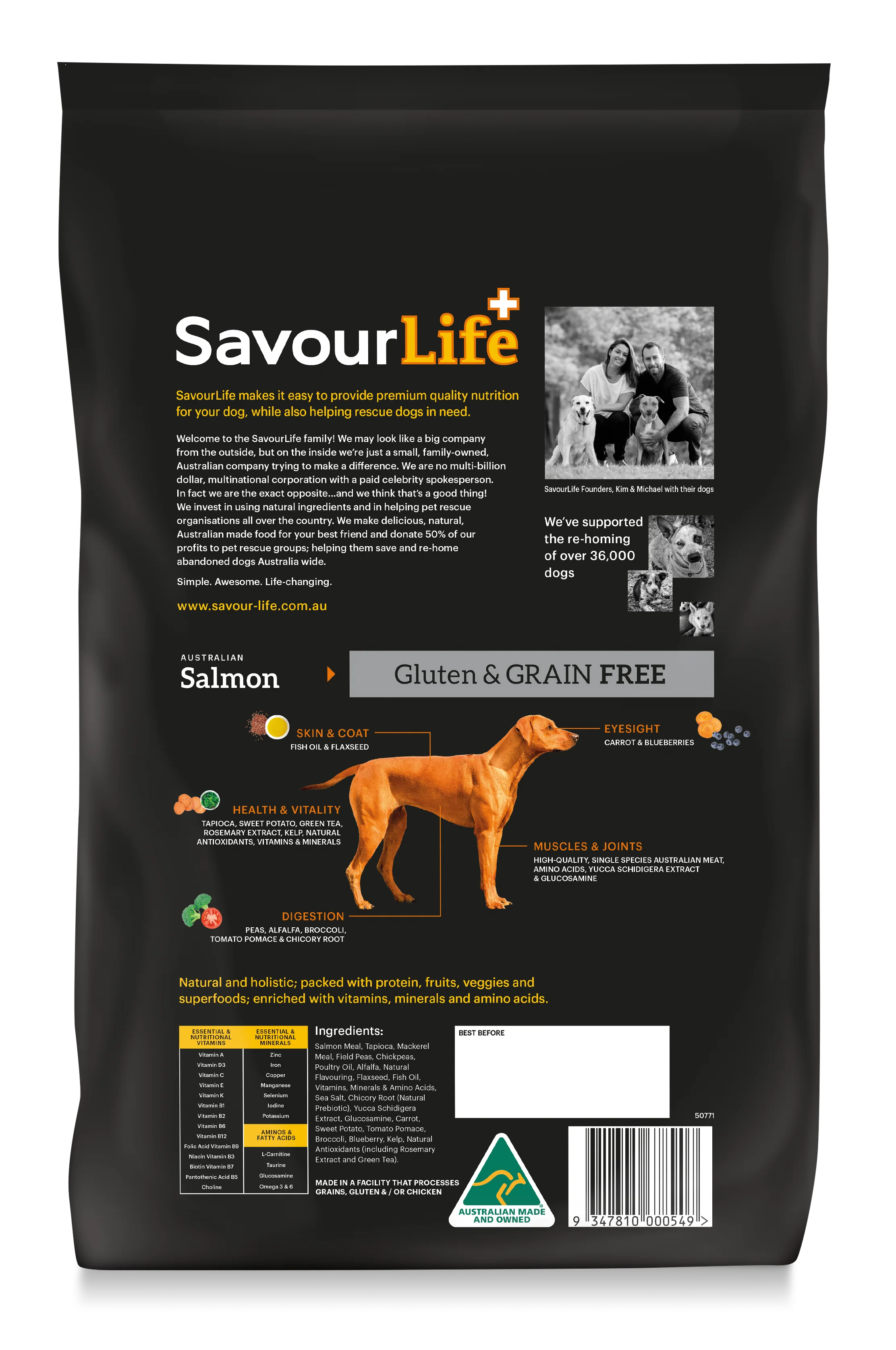 SavourLife - Grain Free Salmon Dog Dry Food (2.5kg) - Image 2