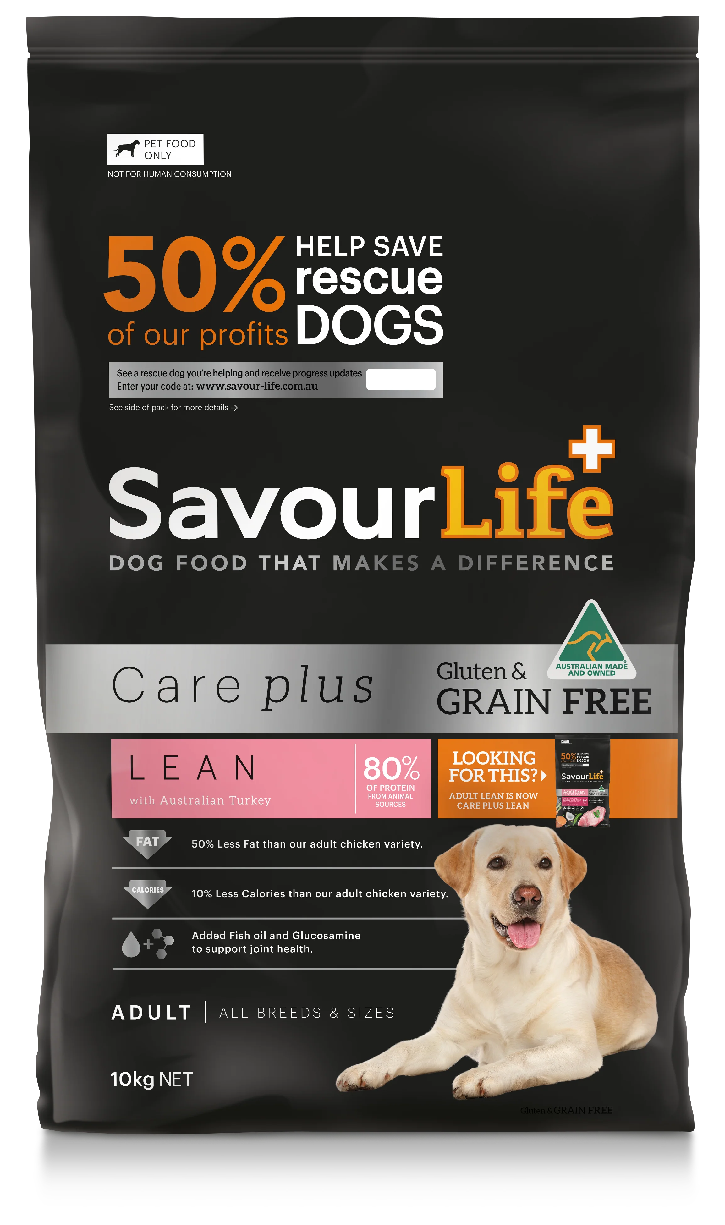 SavourLife - Grain Free Turkey CarePlus Lean Dog Dry Food (10kg)