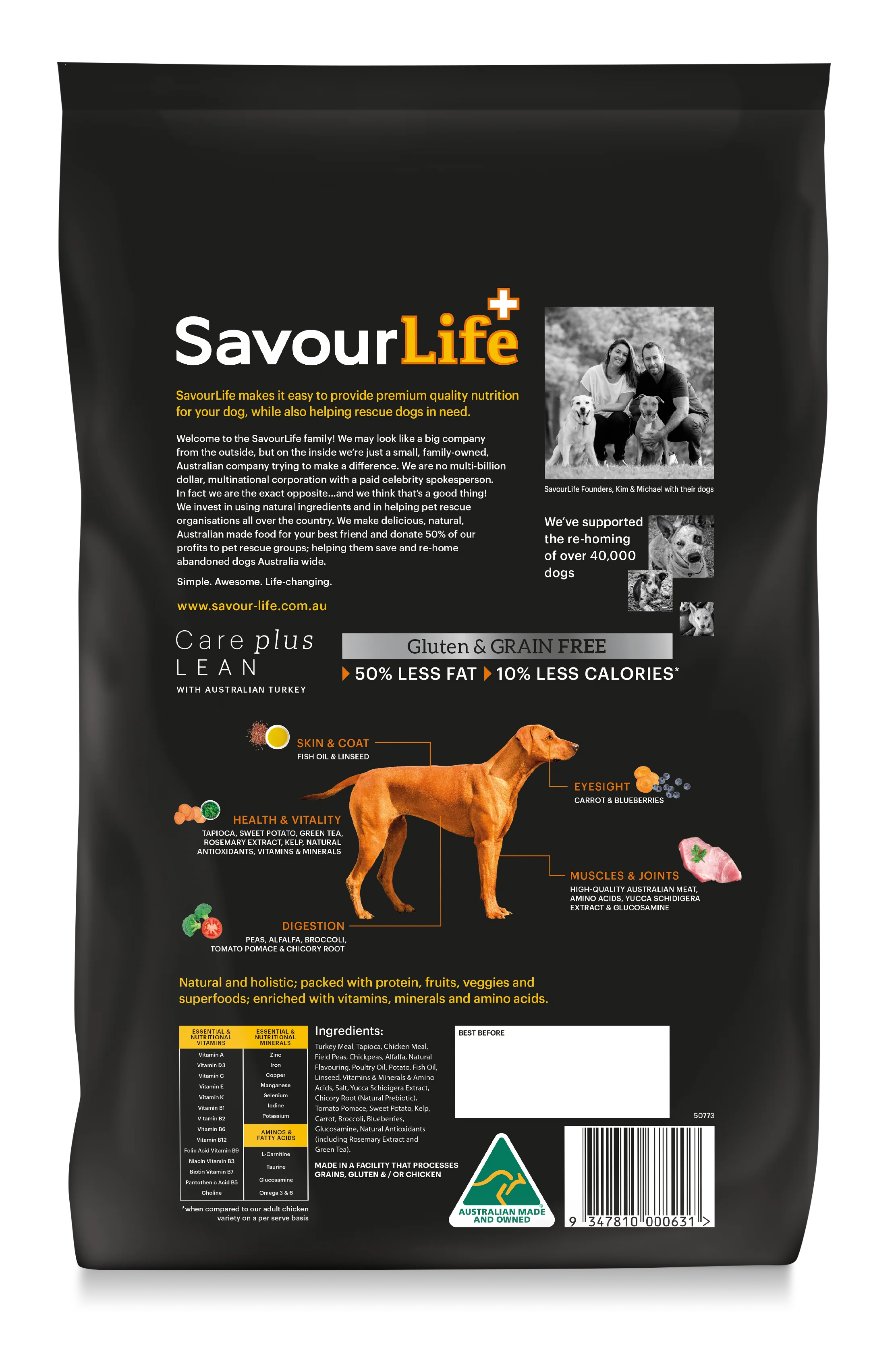 SavourLife - Grain Free Turkey CarePlus Lean Dog Dry Food (2.5kg) - Image 2