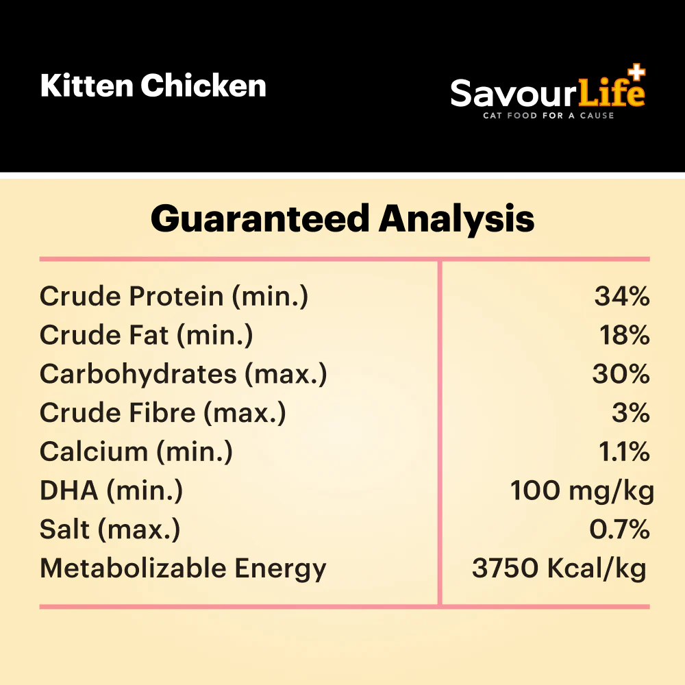 SavourLife Kitten Chicken Dry Cat Food (2kg) - Image 10