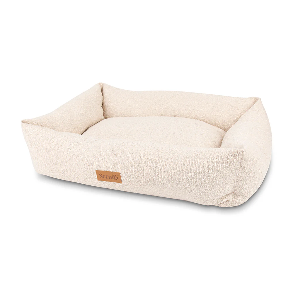 Scruffs Boucle Box Bed 90cm - Ivory