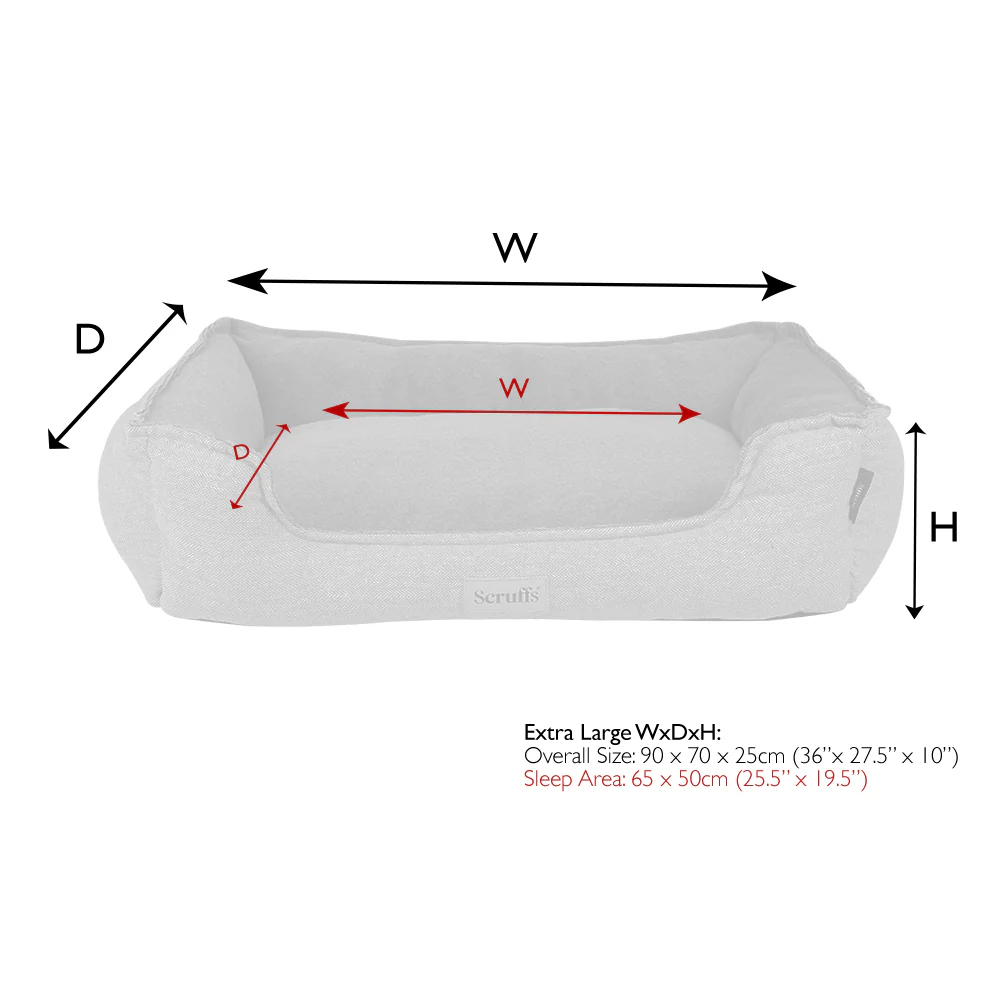 Scruffs - Harvard Orthopaedic Box Bed Graphite Grey (90 x 70cm) - Image 2