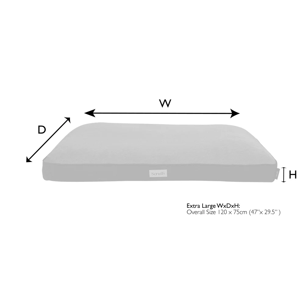 Scruffs - Harvard Orthopaedic Mattress Graphite Grey (120 x 75cm) - Image 2