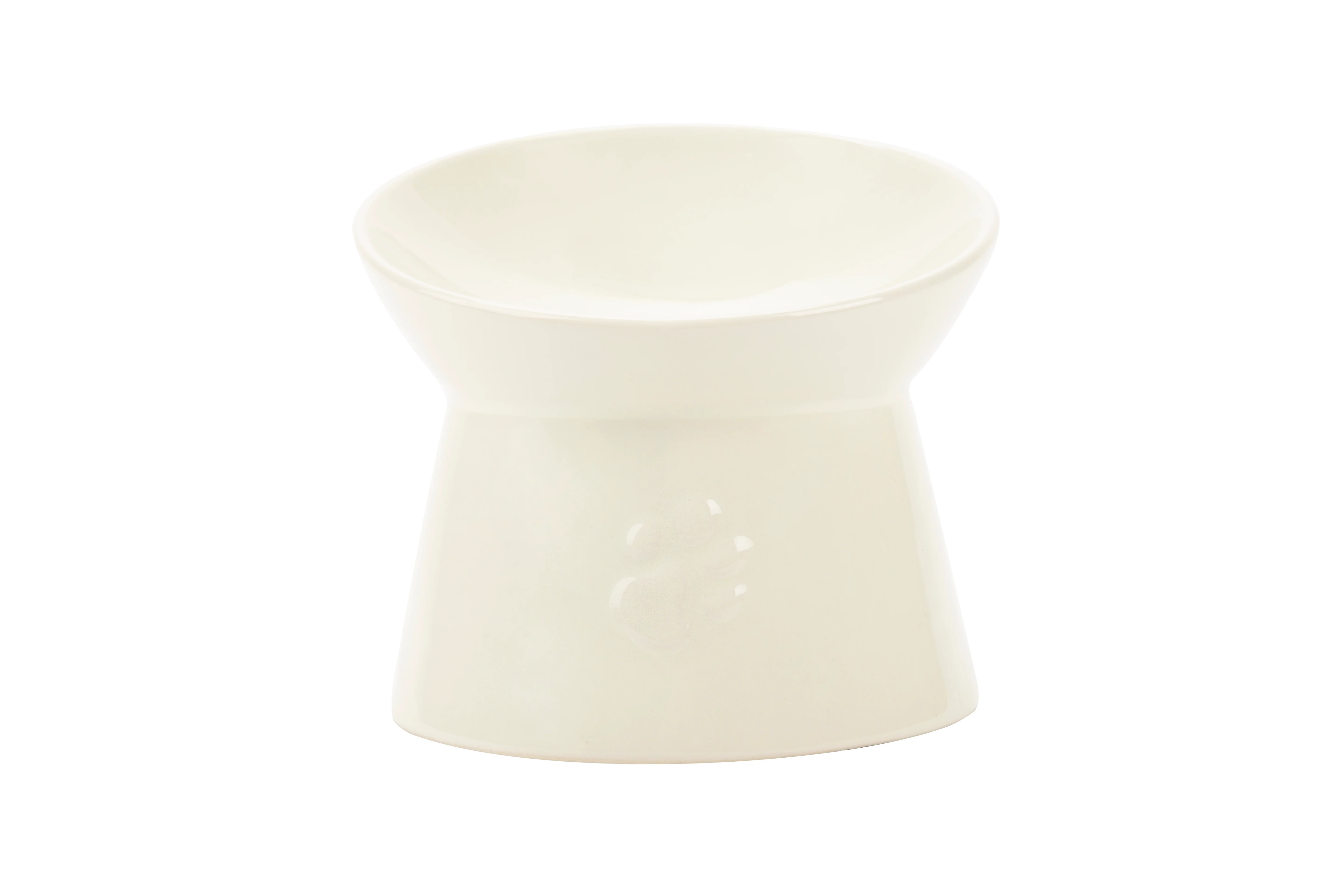 Scruffs - Icon Raised Cat Feeder Bowl Cream