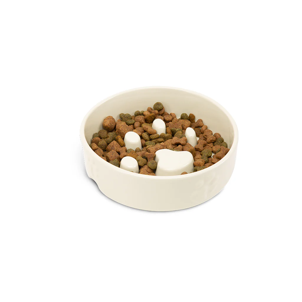 Scruffs - Icon Slow Feeder Pet Bowl Cream (20cm) - Image 3