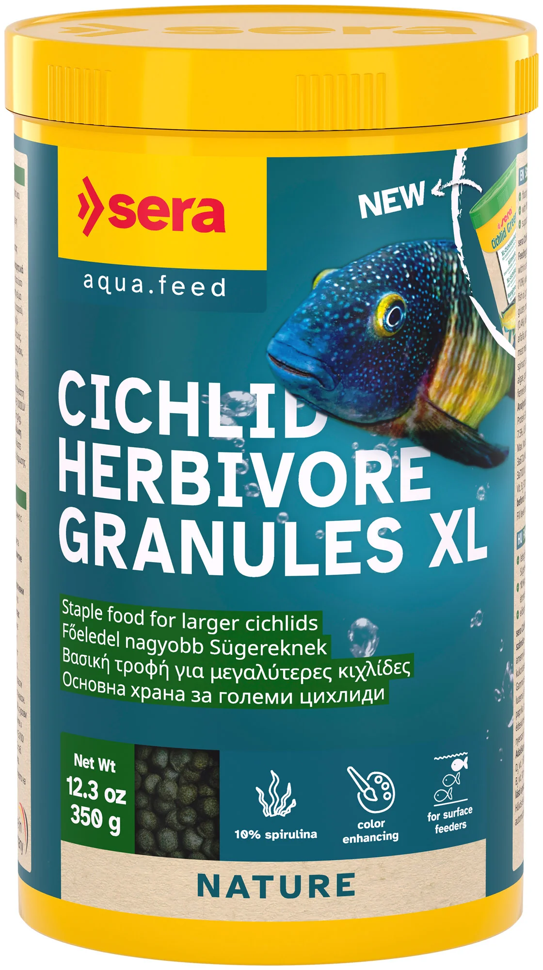 sera Cichlid Herbivore Granules XL 1000ml (350g)