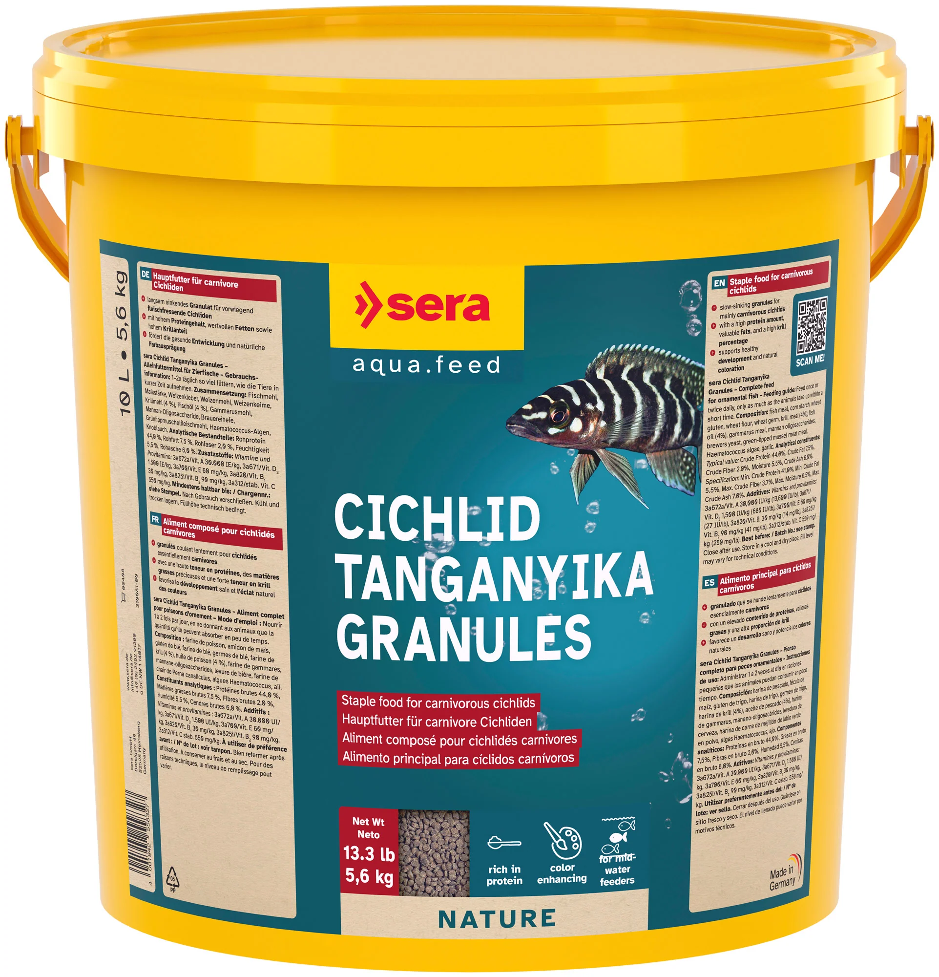 sera Cichlid Tanganyika Granules 10L (5.6kg)