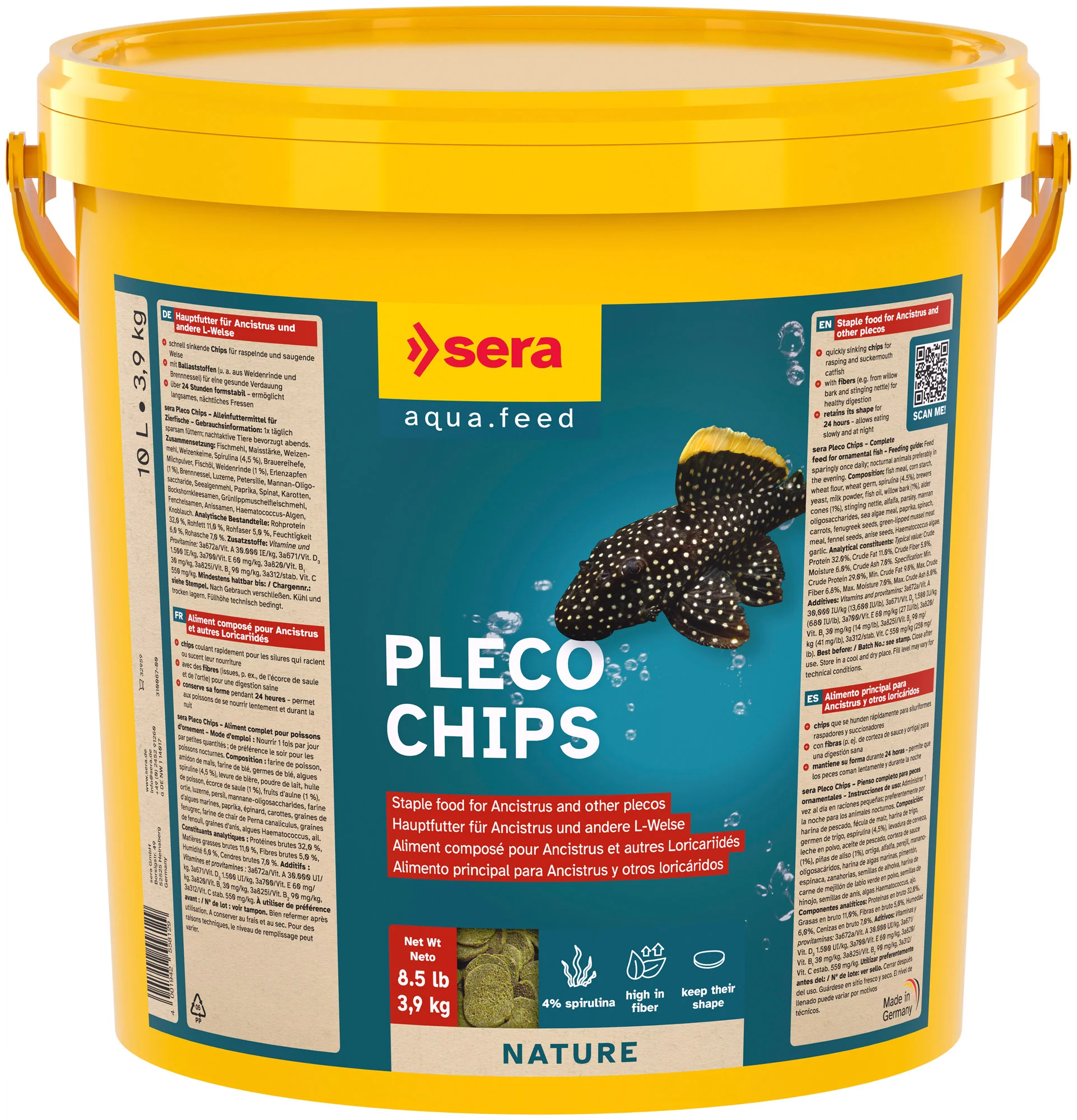 sera Pleco Chips 10L (3.9kg)