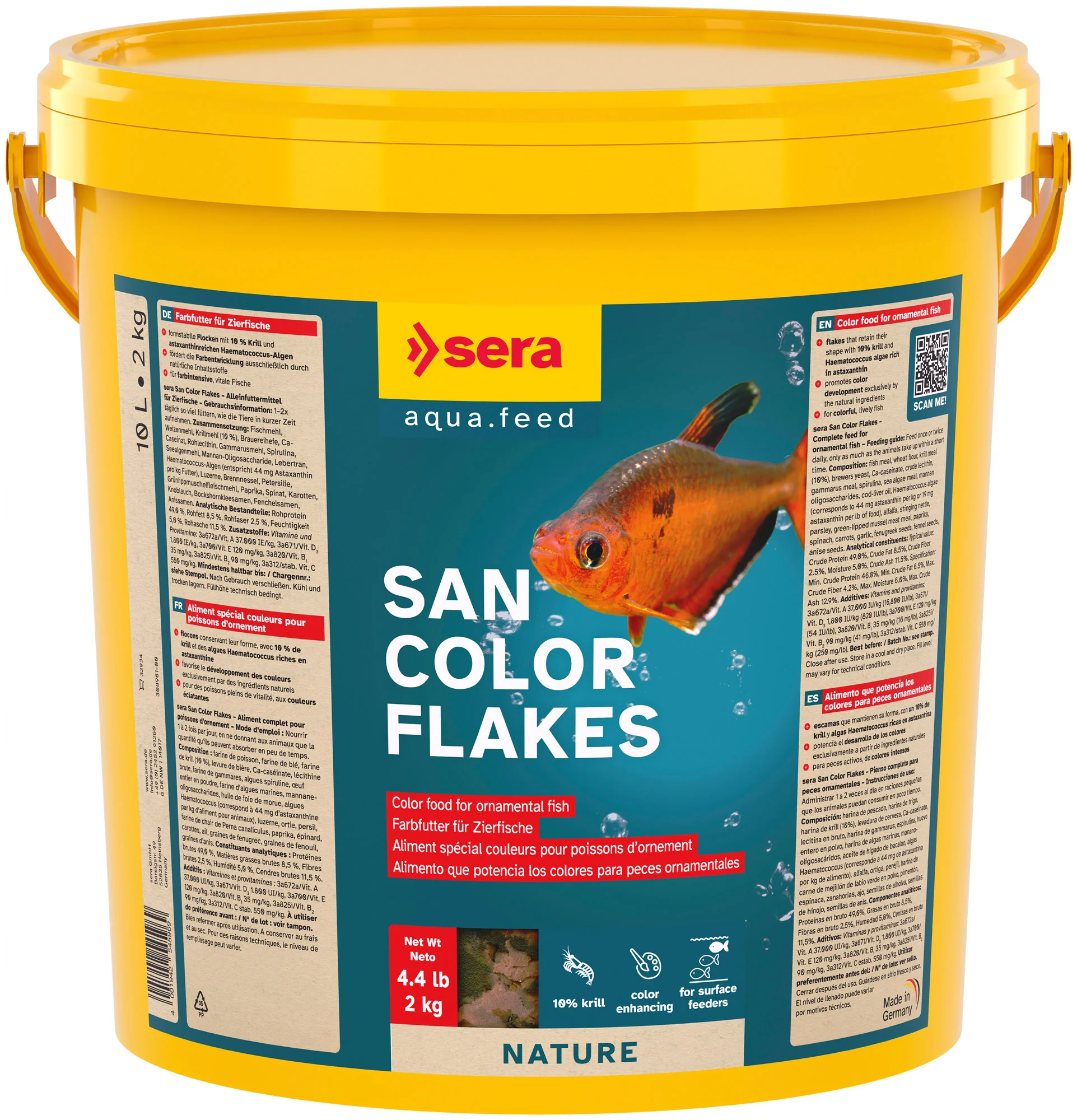 sera San Color Flakes 10L (2kg)