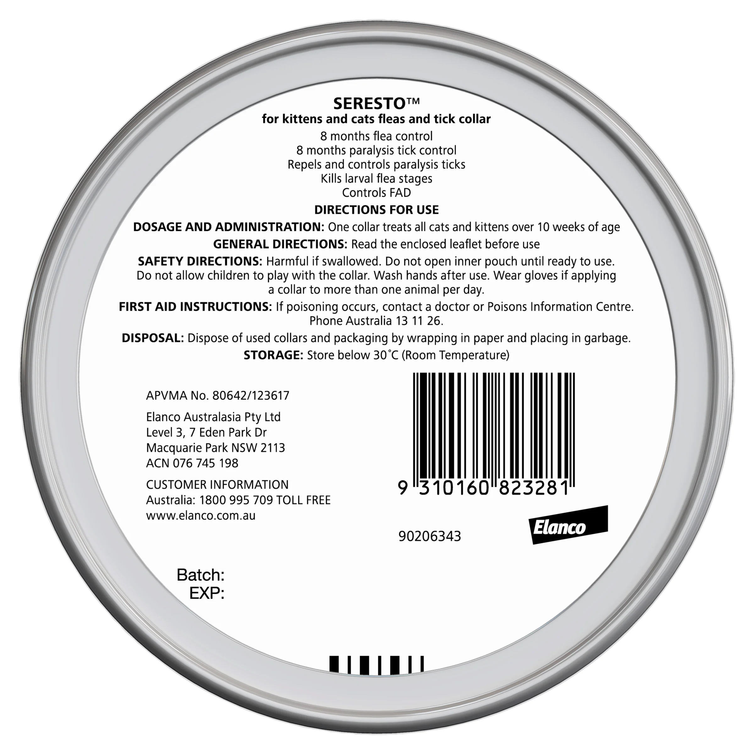 Seresto - Flea & Tick Collar for Kittens and Cats - Image 2