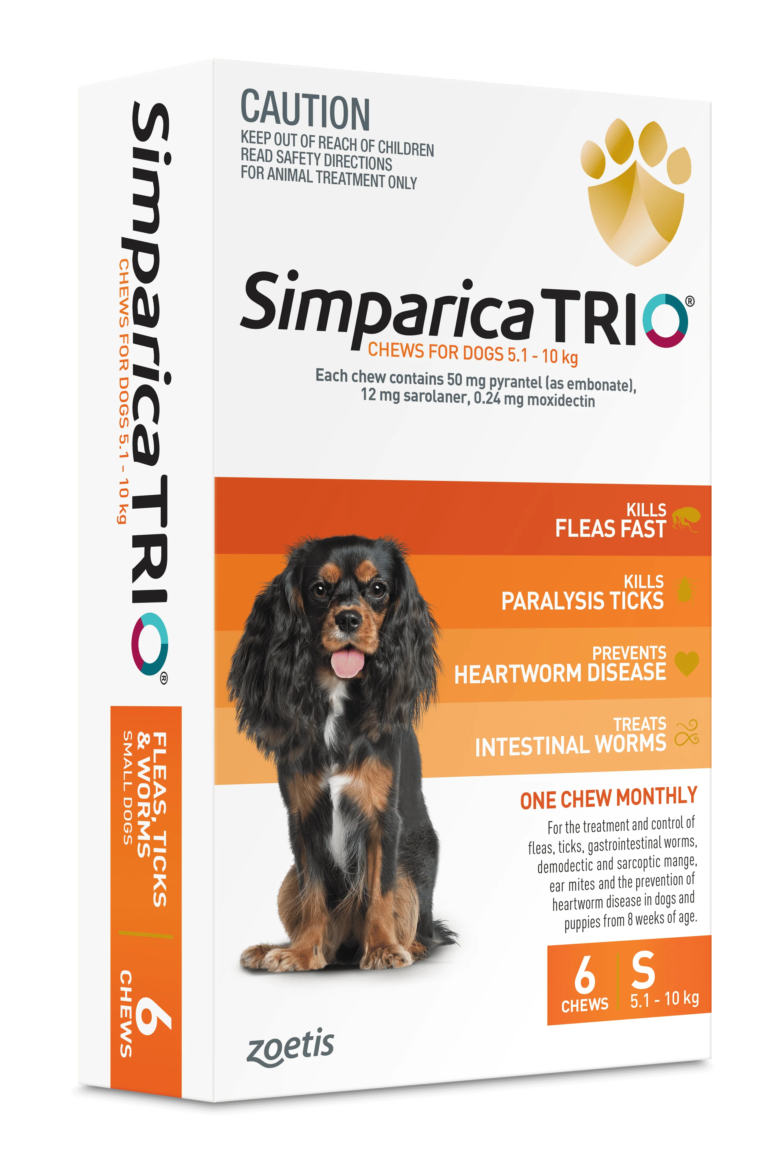 Simparica Trio - Chews for Dogs 5.1-10kg (6pk) - Image 2