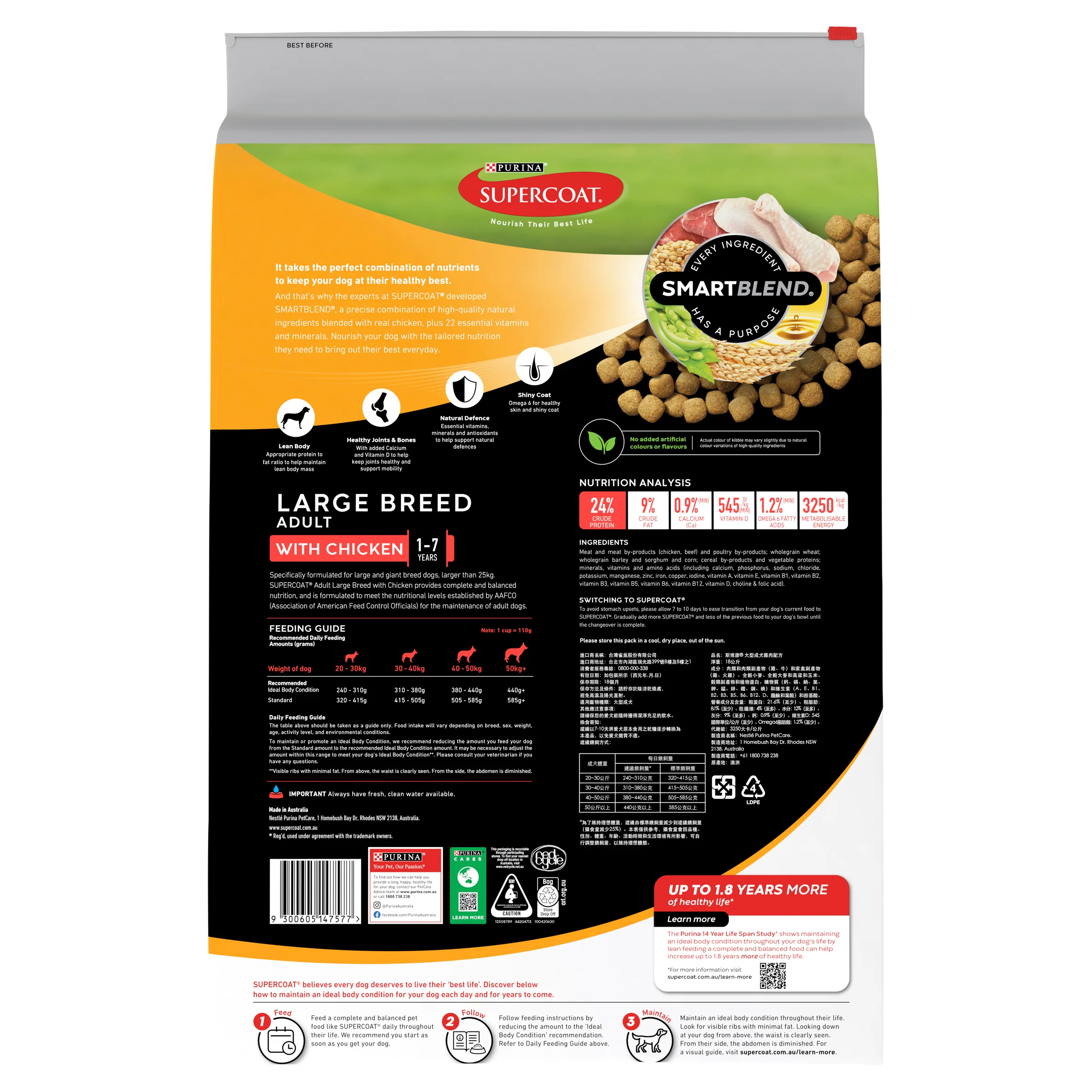 Supercoat - Adult Large Breed Dry Food (18kg) - Image 3