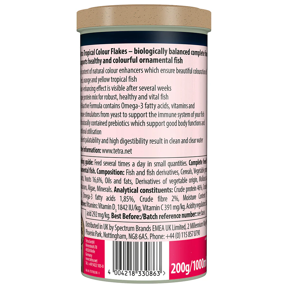 Tetra Tropical Colour Flakes 200g - Image 3