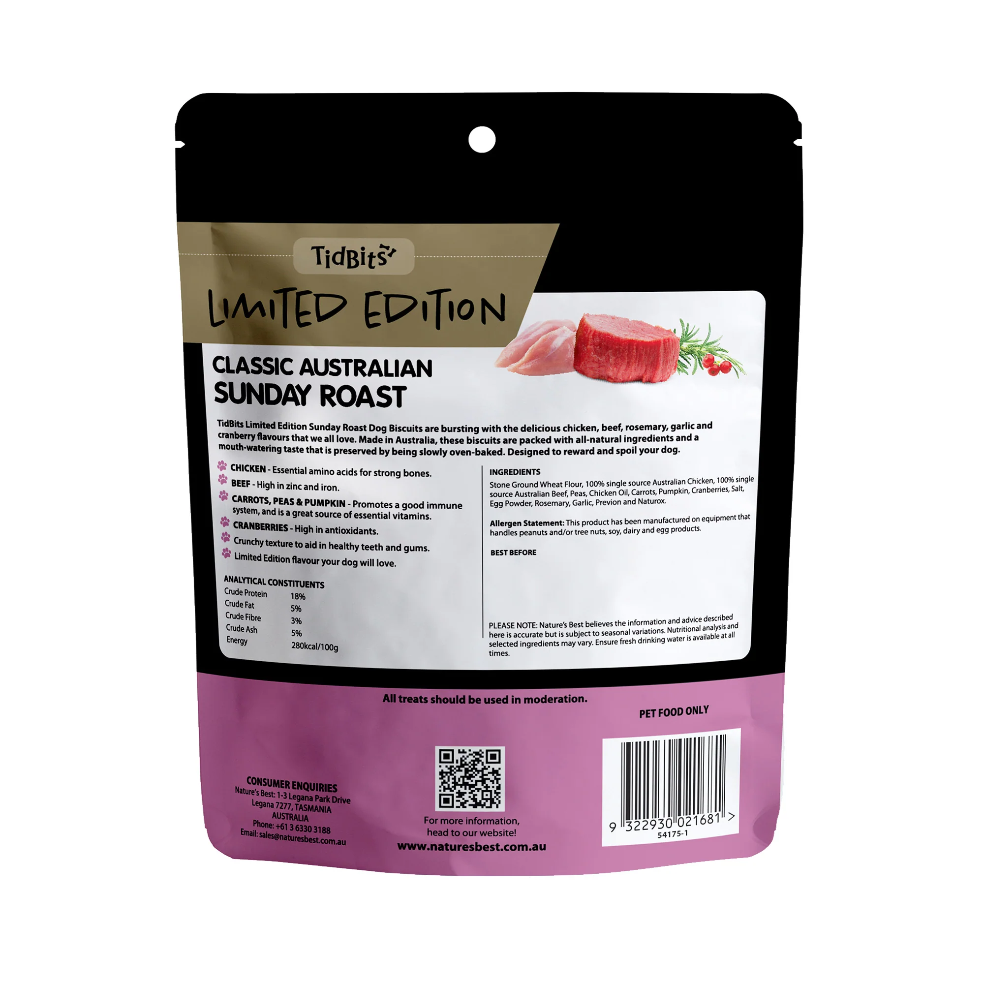 TidBits - Limited Edition Sunday Roast Dog Biscuits (250g) - Image 2