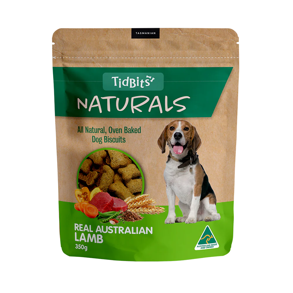 TidBits - Naturals Lamb Dog Biscuits (350g)