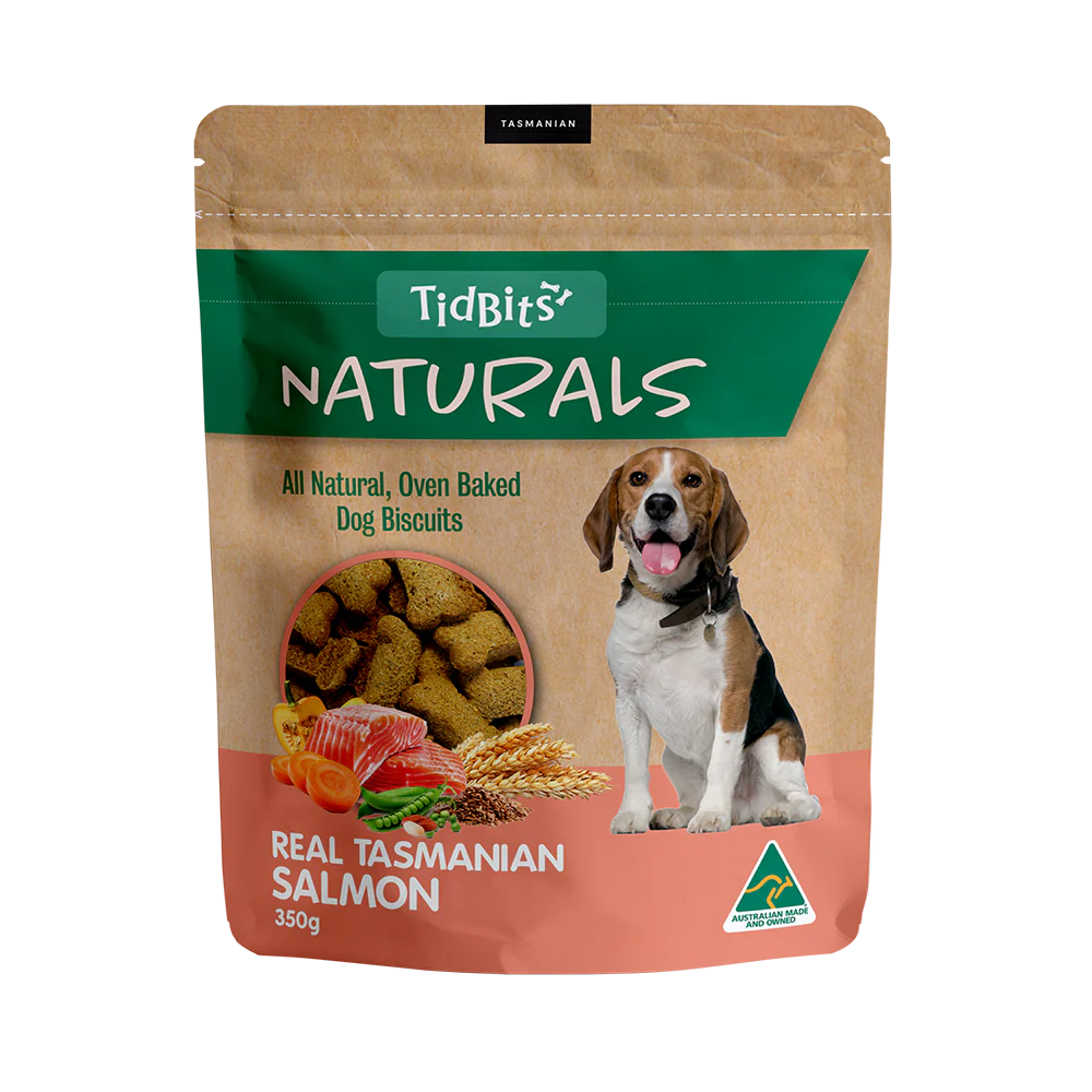 TidBits - Naturals Salmon Dog Biscuits (350g)
