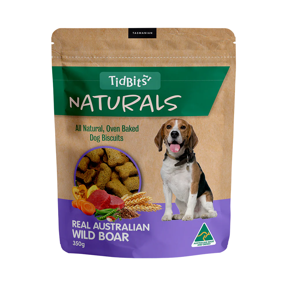 TidBits - Naturals Wild Boar Dog Biscuits (350g)