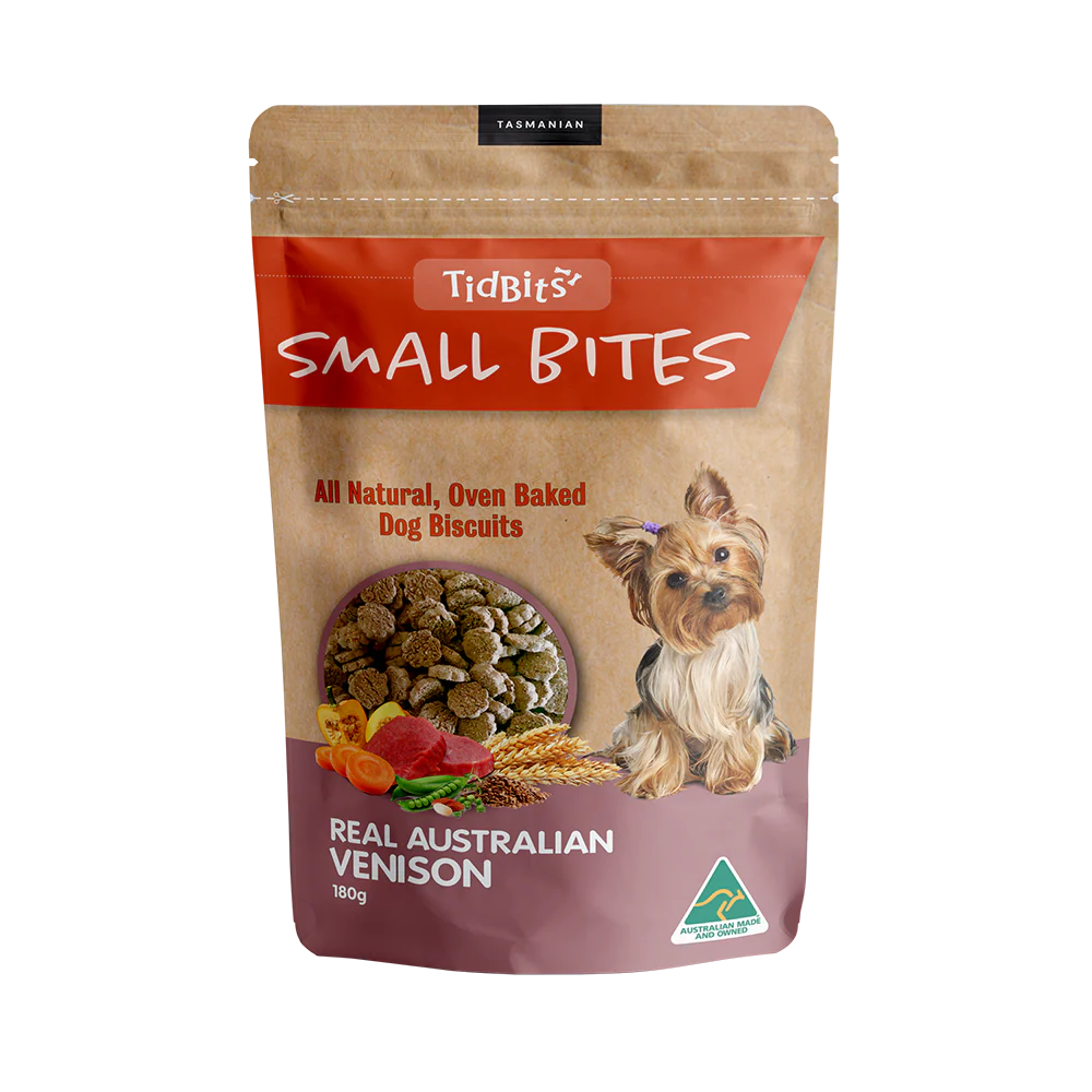 TidBits - Small Bites Venison Dog Biscuits (180g)