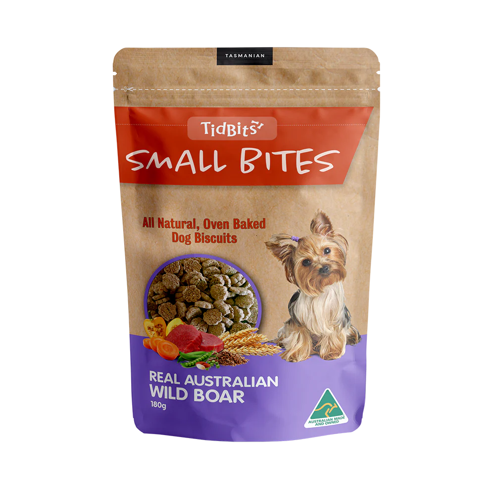 TidBits - Small Bites Wild Boar Dog Biscuits (180g)
