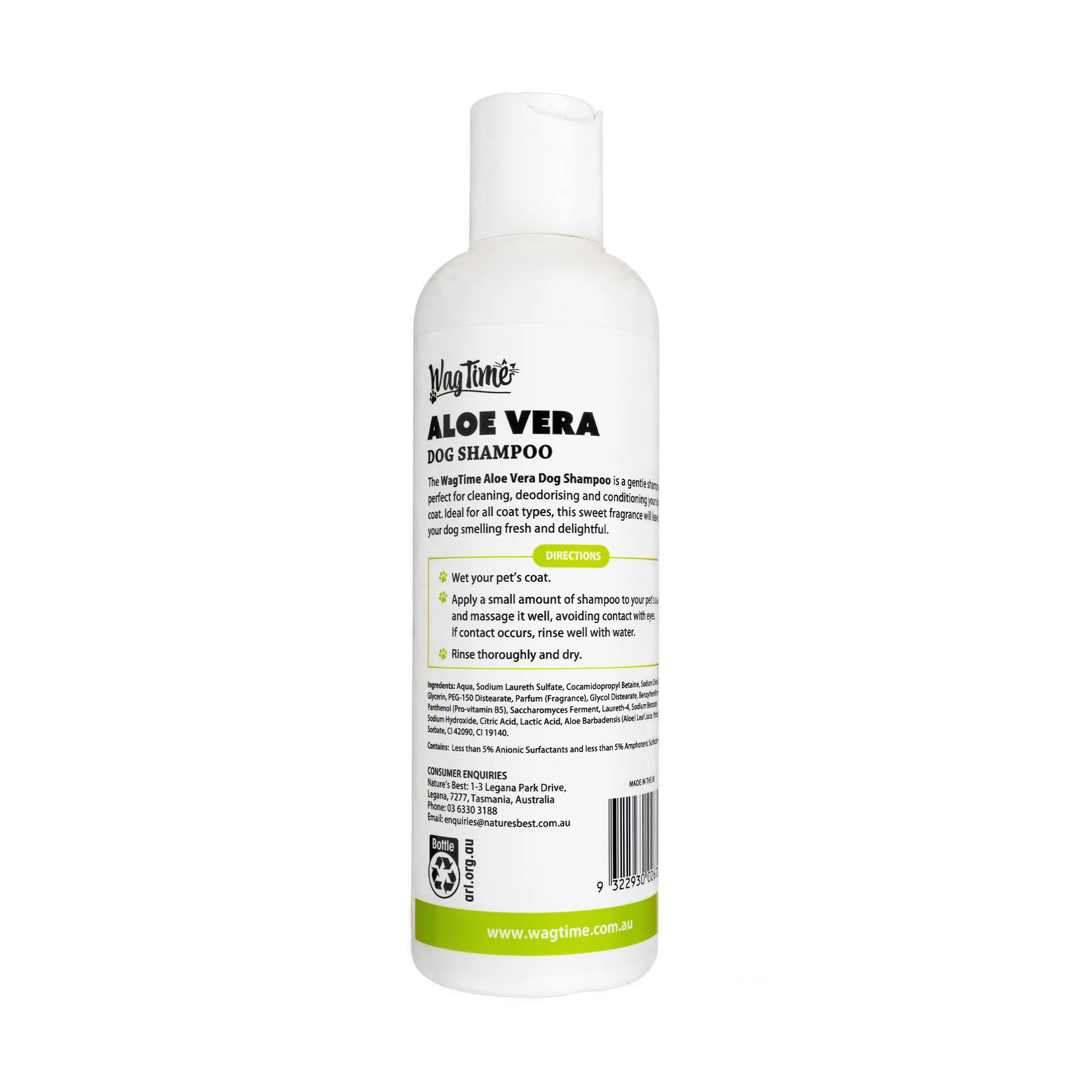 WagTime Aloe Vera Dog Shampoo 250ml - Image 2