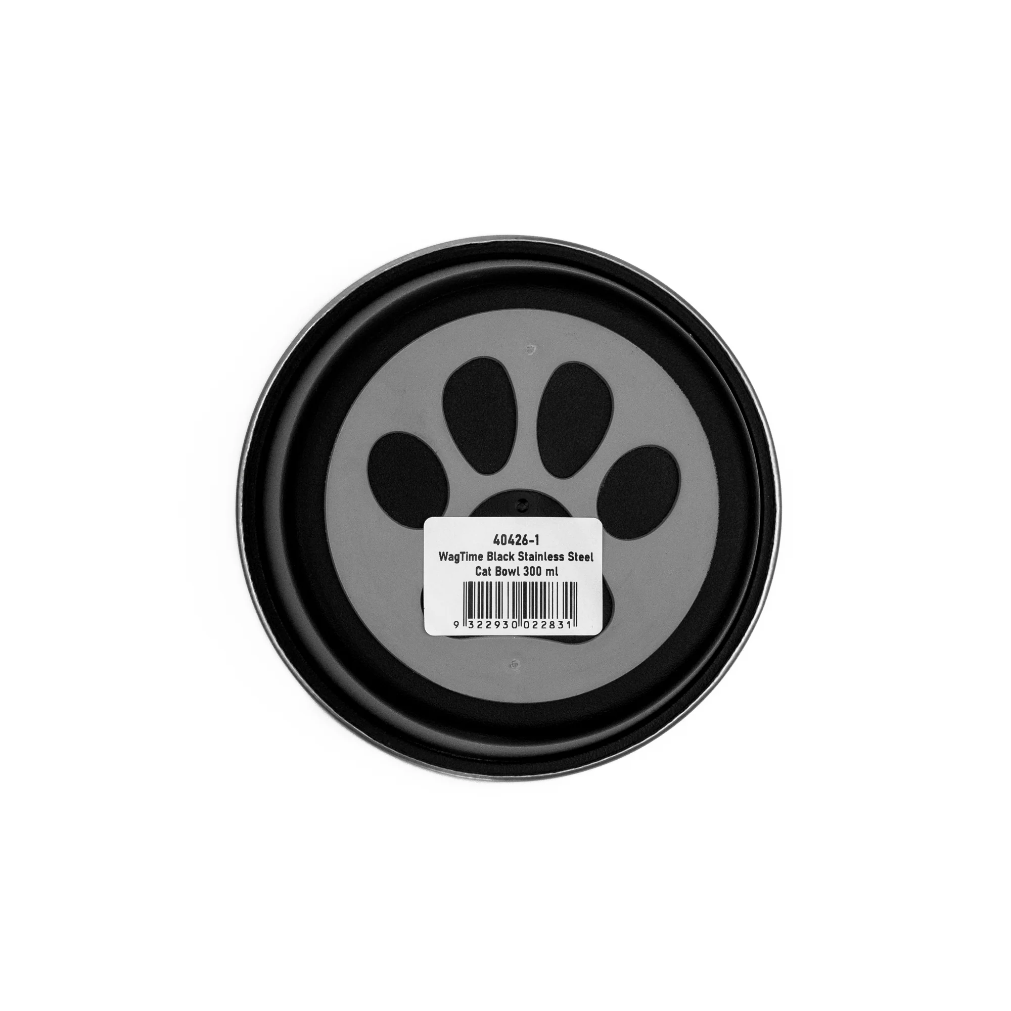 WagTime - Black Stainless Steel Cat Bowl (300ml) - Image 3