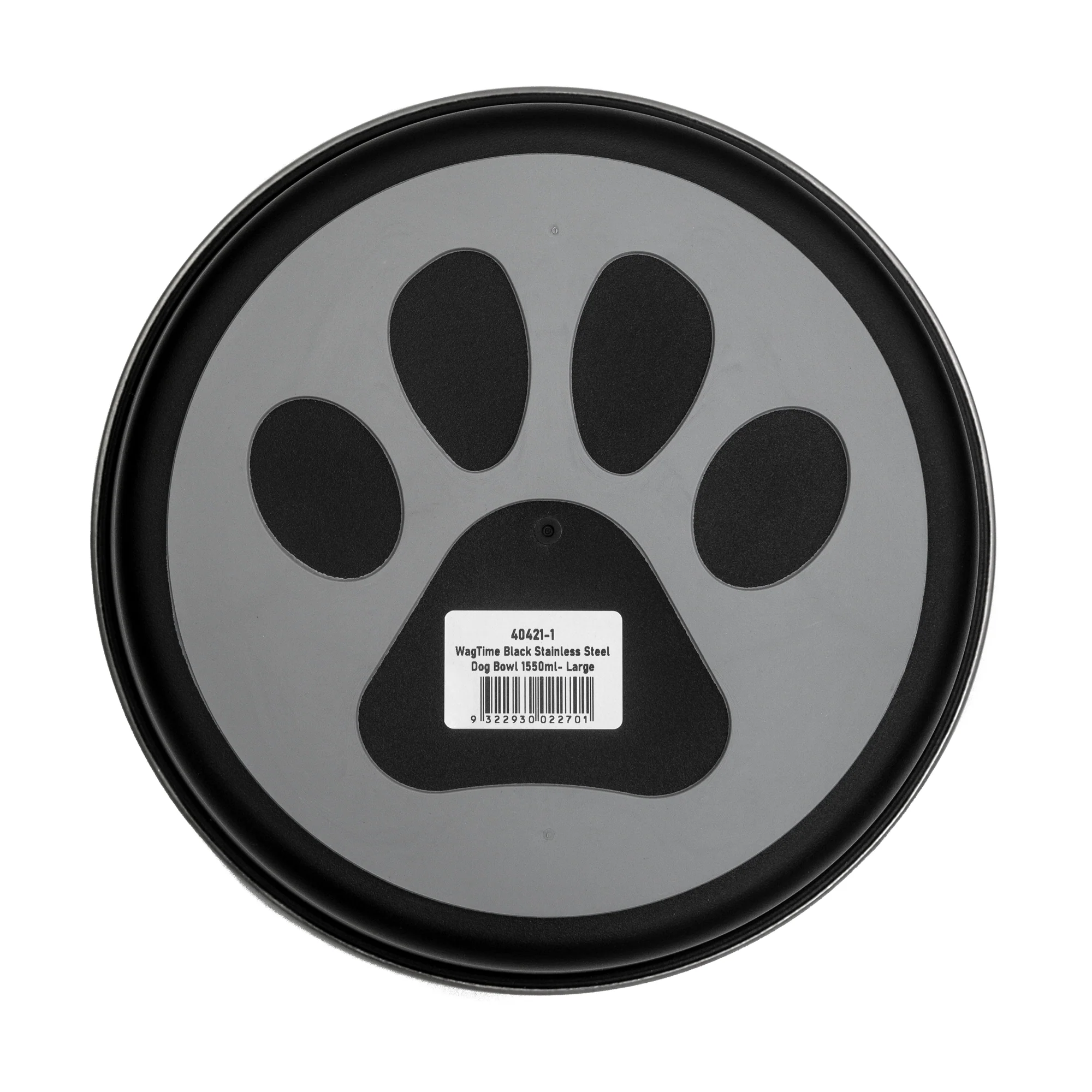 WagTime - Black Stainless Steel Dog Bowl (Large) - Image 3