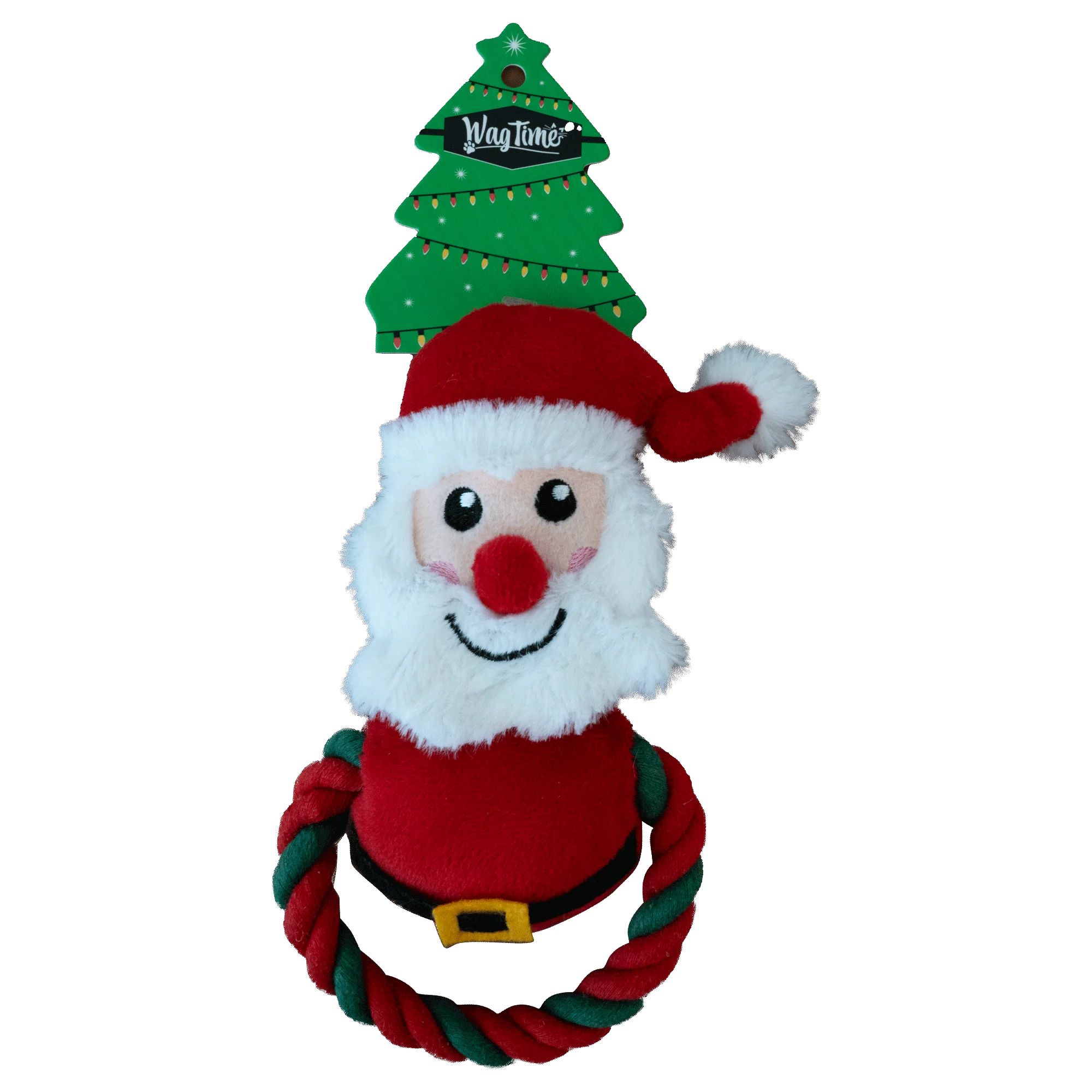 WagTime Christmas Santa Rope Ring